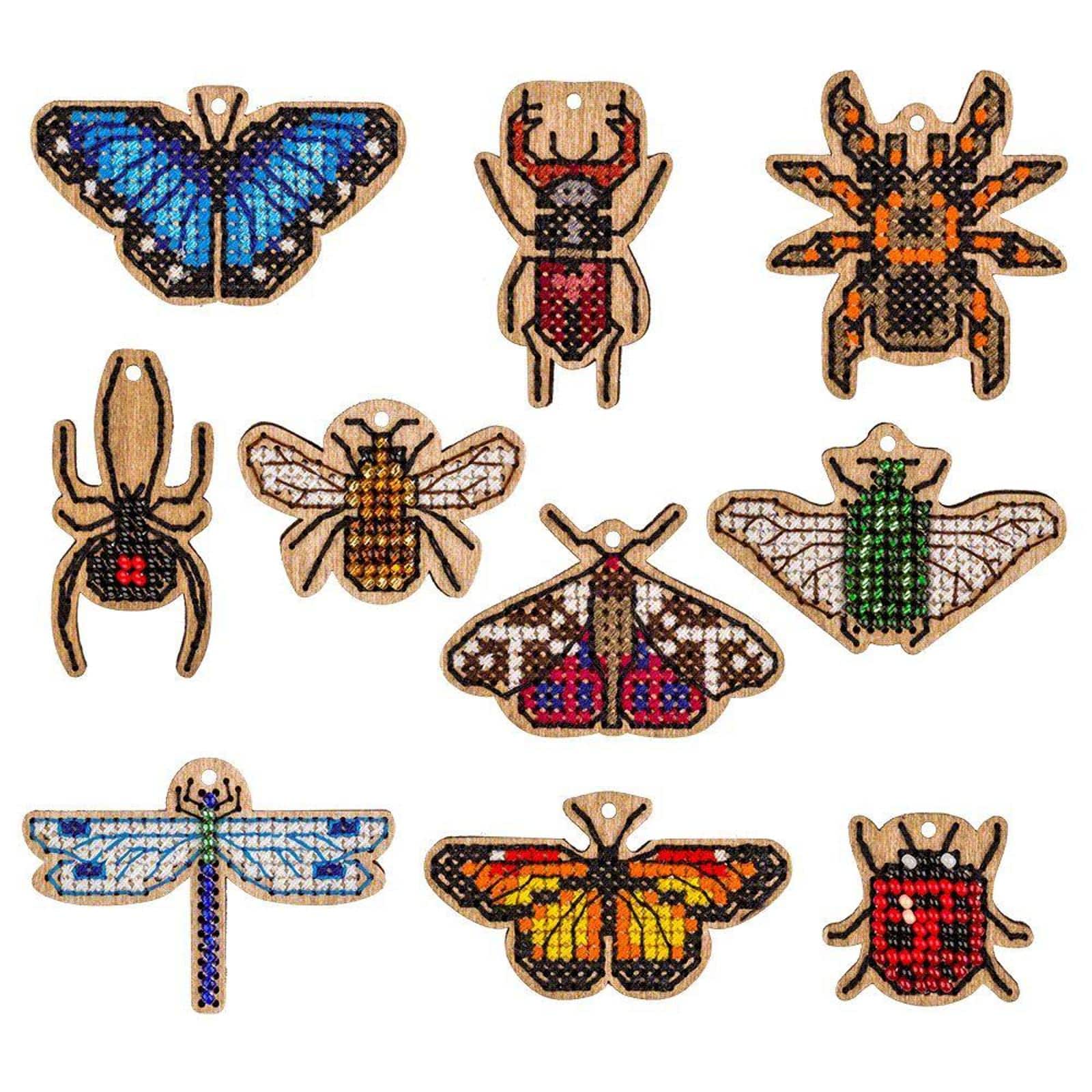 Wonderland Crafts Nature Embroidery Wood Blanks Set