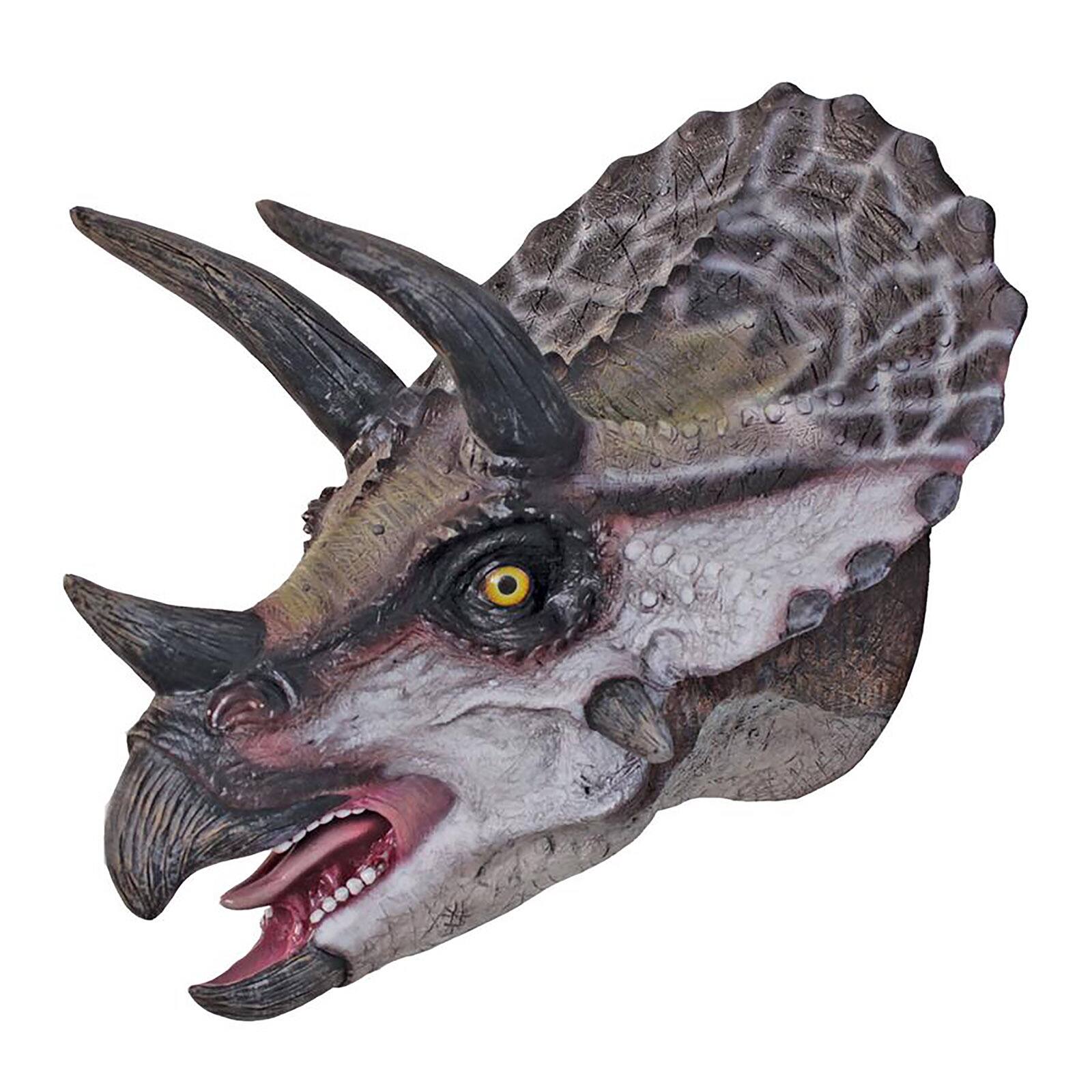 Design Toscano Triceratops Dinosaur Wall Trophy D&#xE9;cor