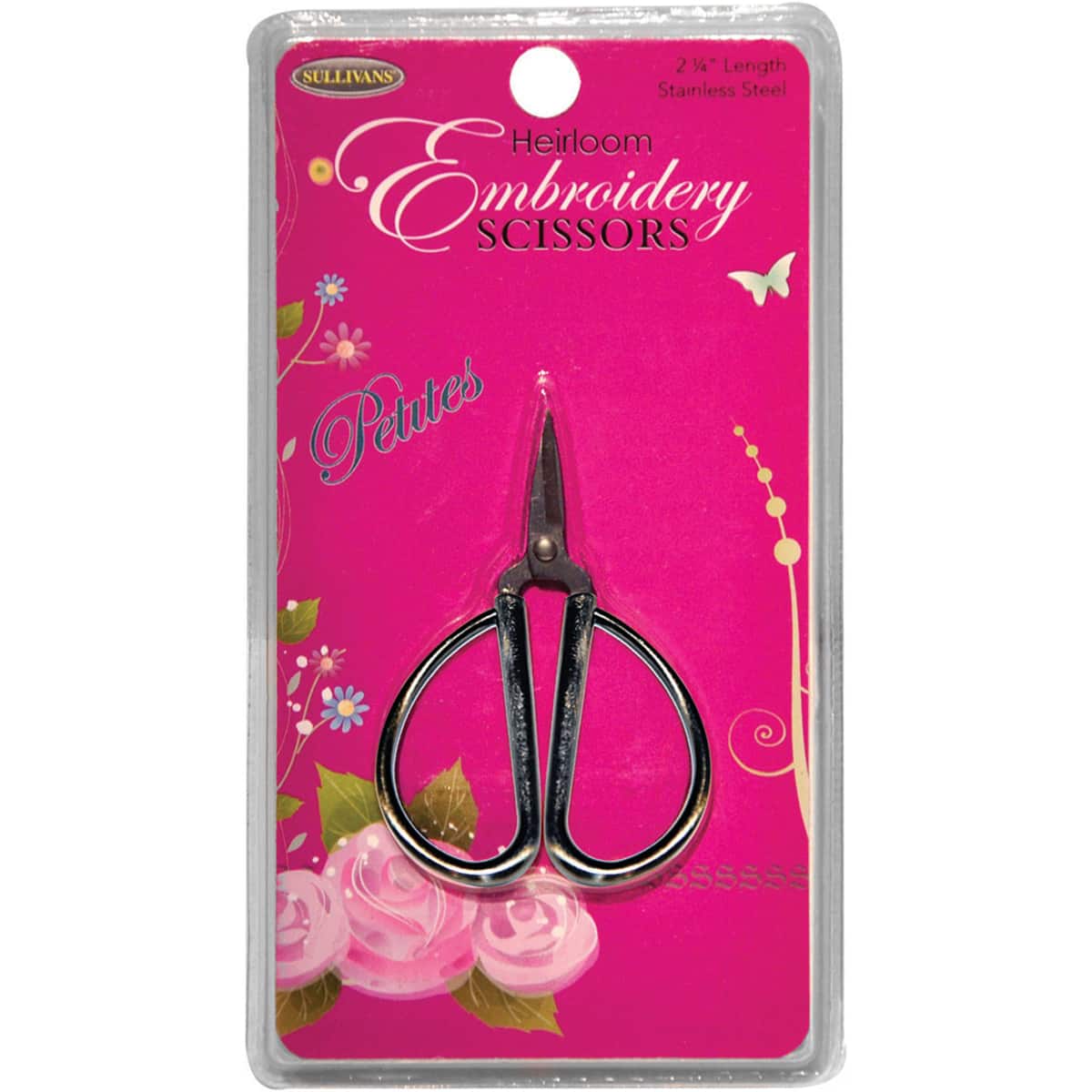Sullivans 2.25" Silver Heirloom Petites Embroidery Scissors