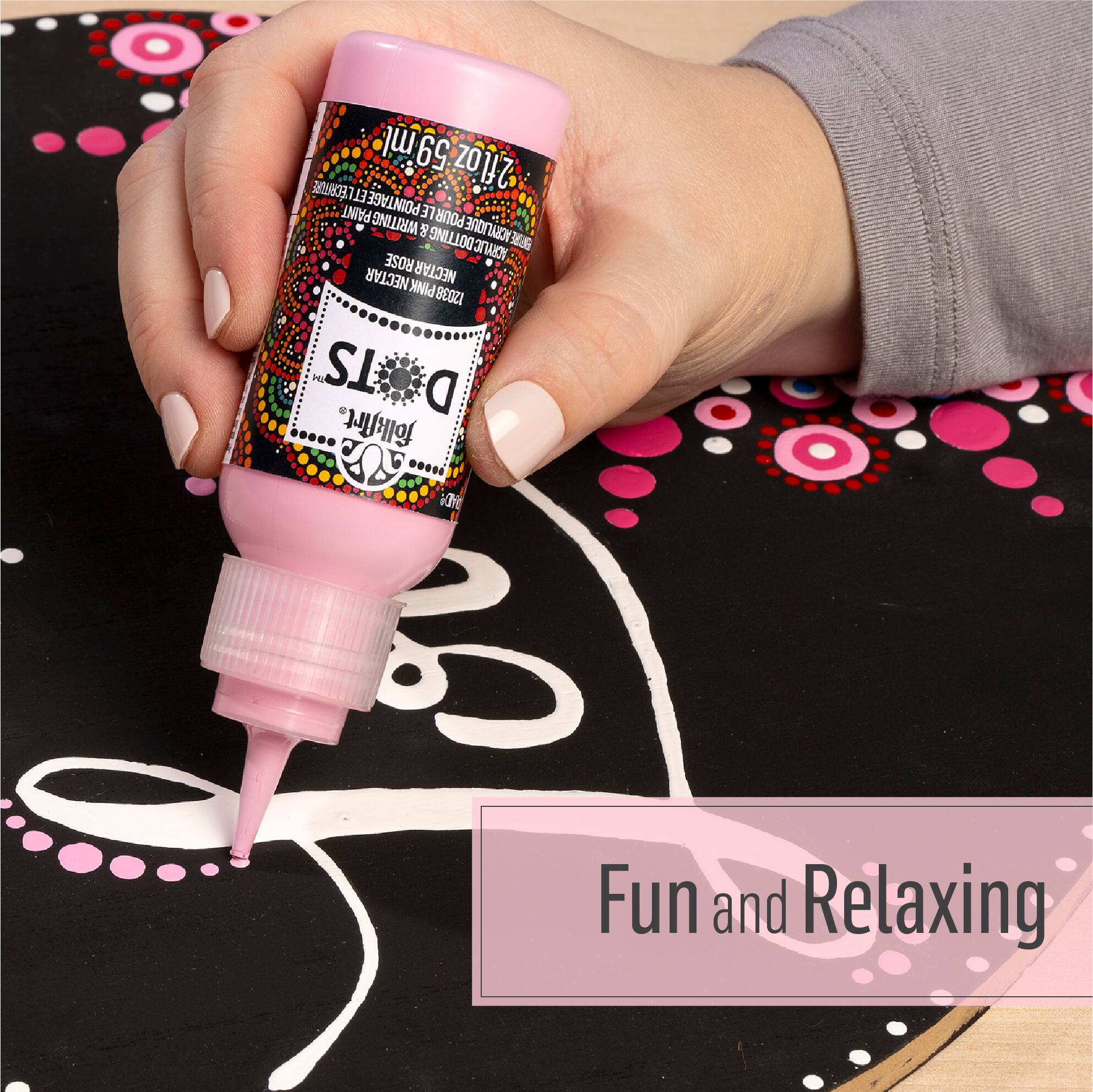 12 Pack: FolkArt® Dots™ Acrylic Dotting & Writing Paint