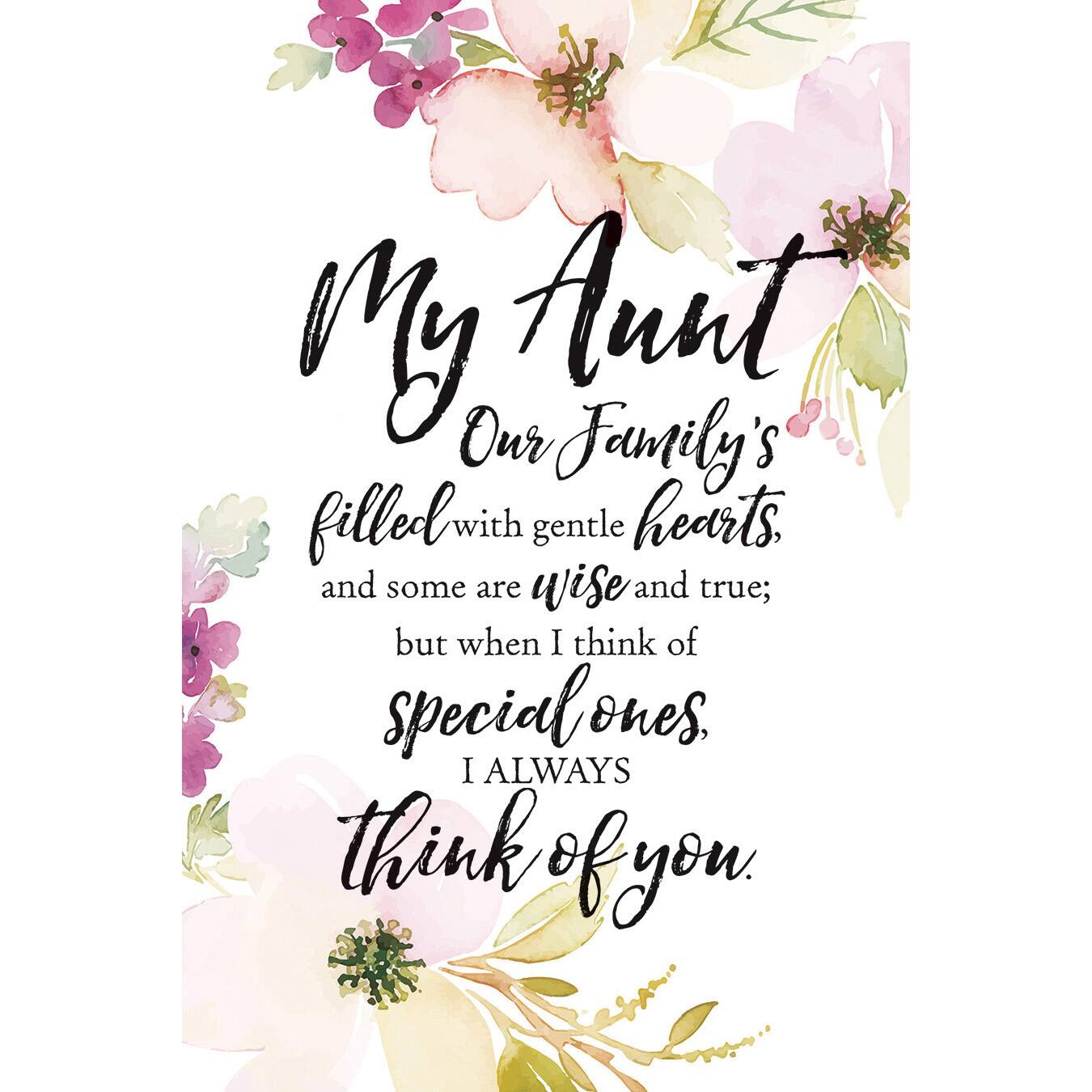 My Aunt Woodland Grace Series Plaque with Easel