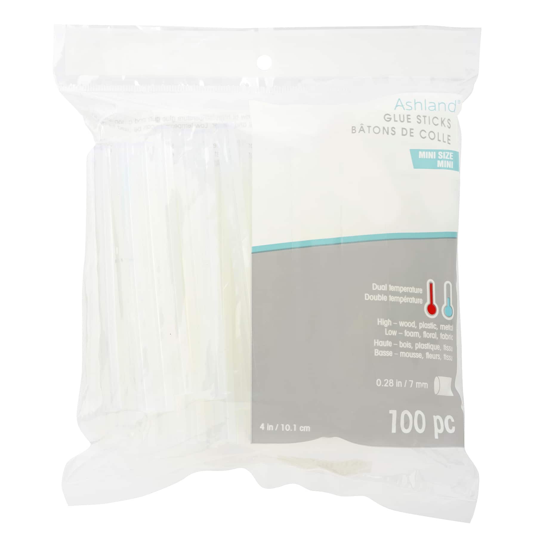 10 Packs: 100 ct. (1,000 total) Mini Dual Temperature Glue Sticks by Ashland®