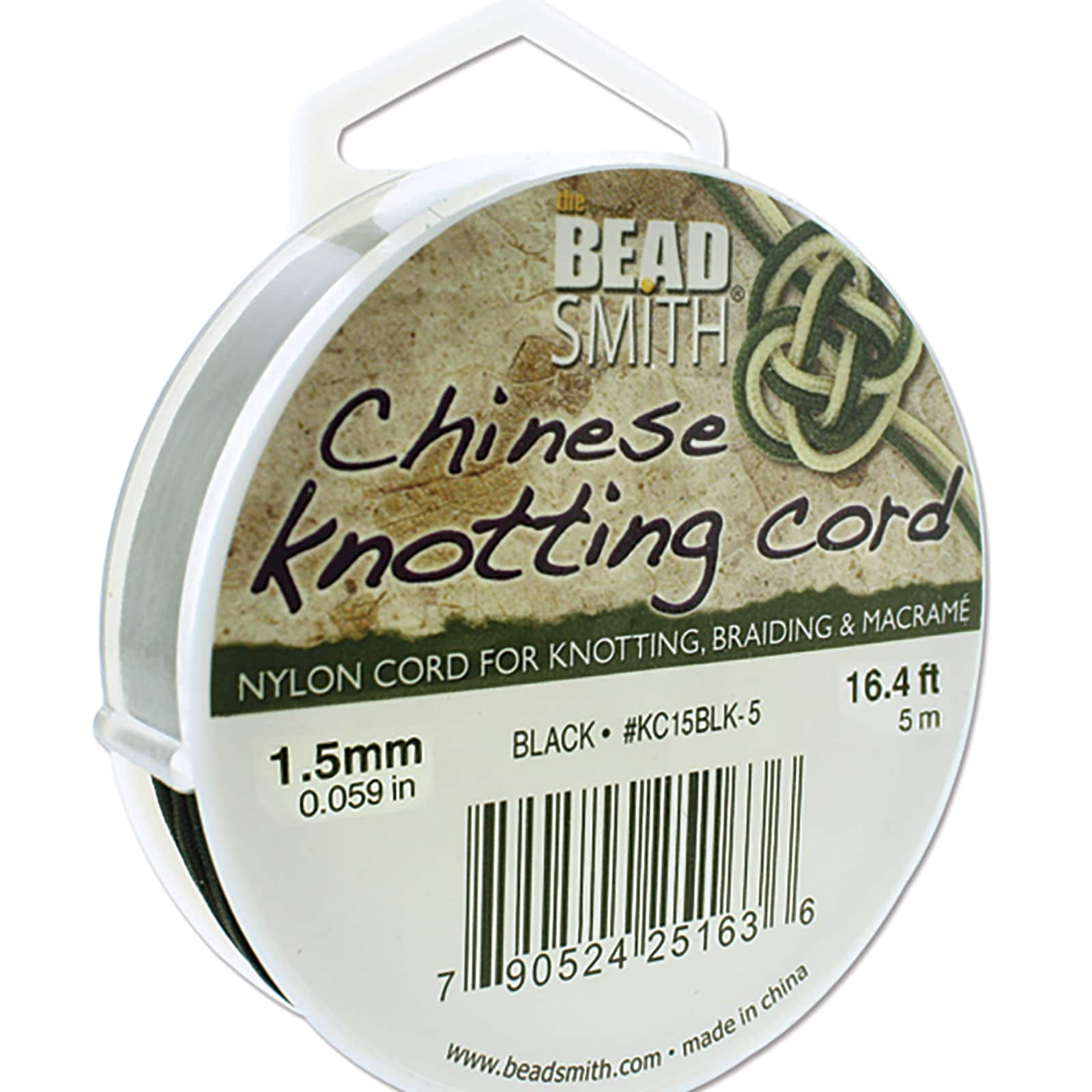 The Beadsmith® 1.5mm Black Chinese Knotting Cord Michaels