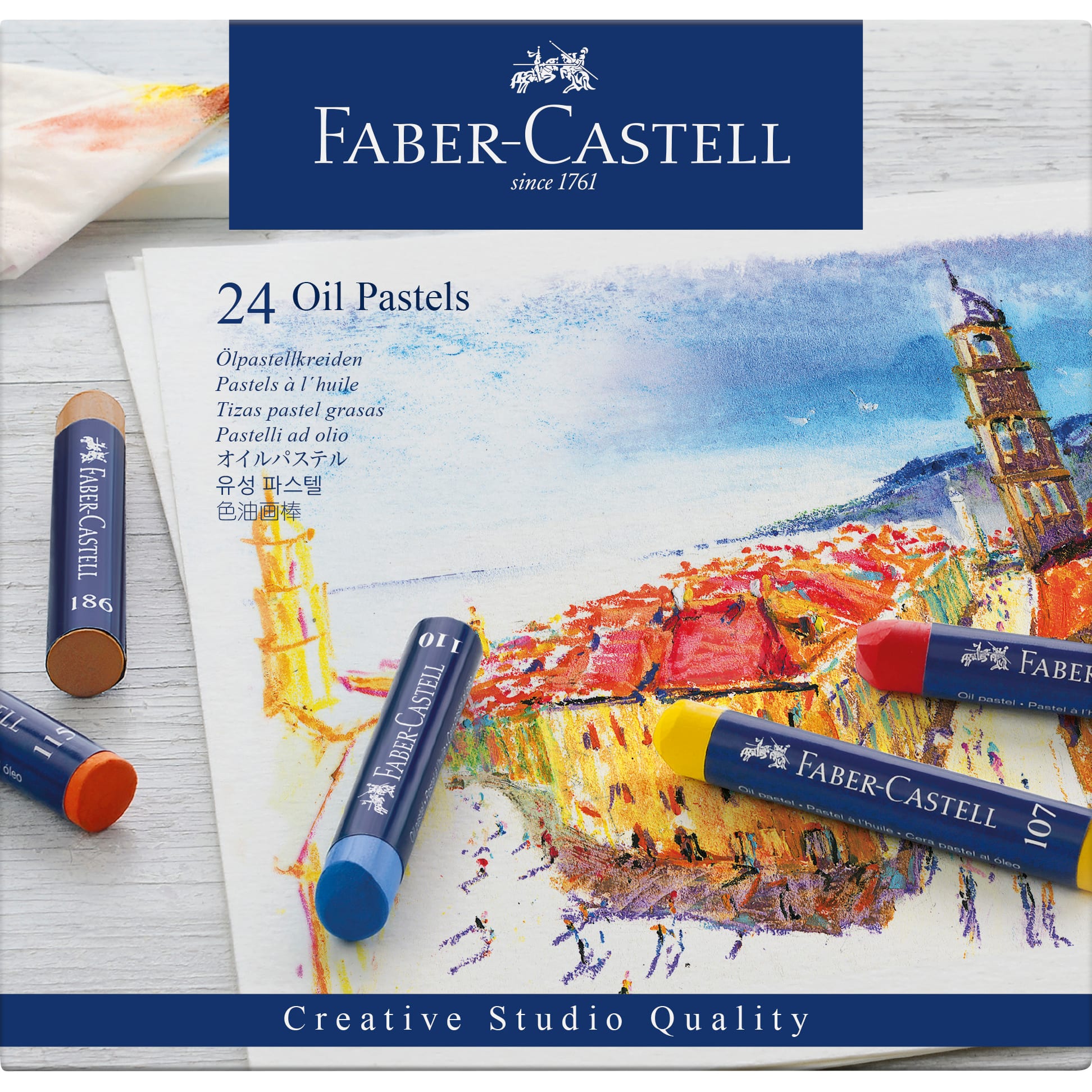 Faber-Castell&#xAE; Oil Pastels 24 Color Set 