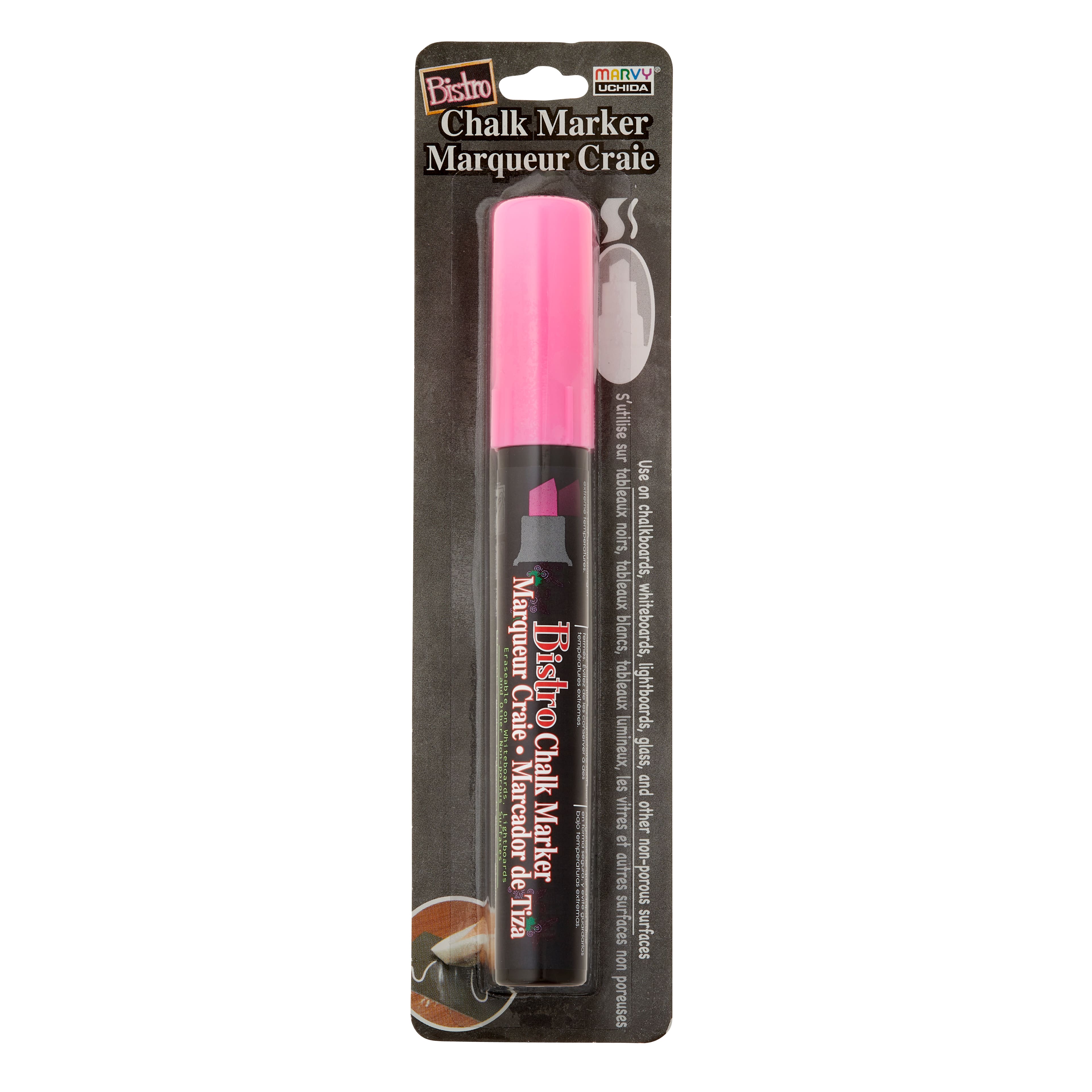 Marvy Uchida® Fine Point Erasable Chalk Markers, Hot Pink, 2/Pack