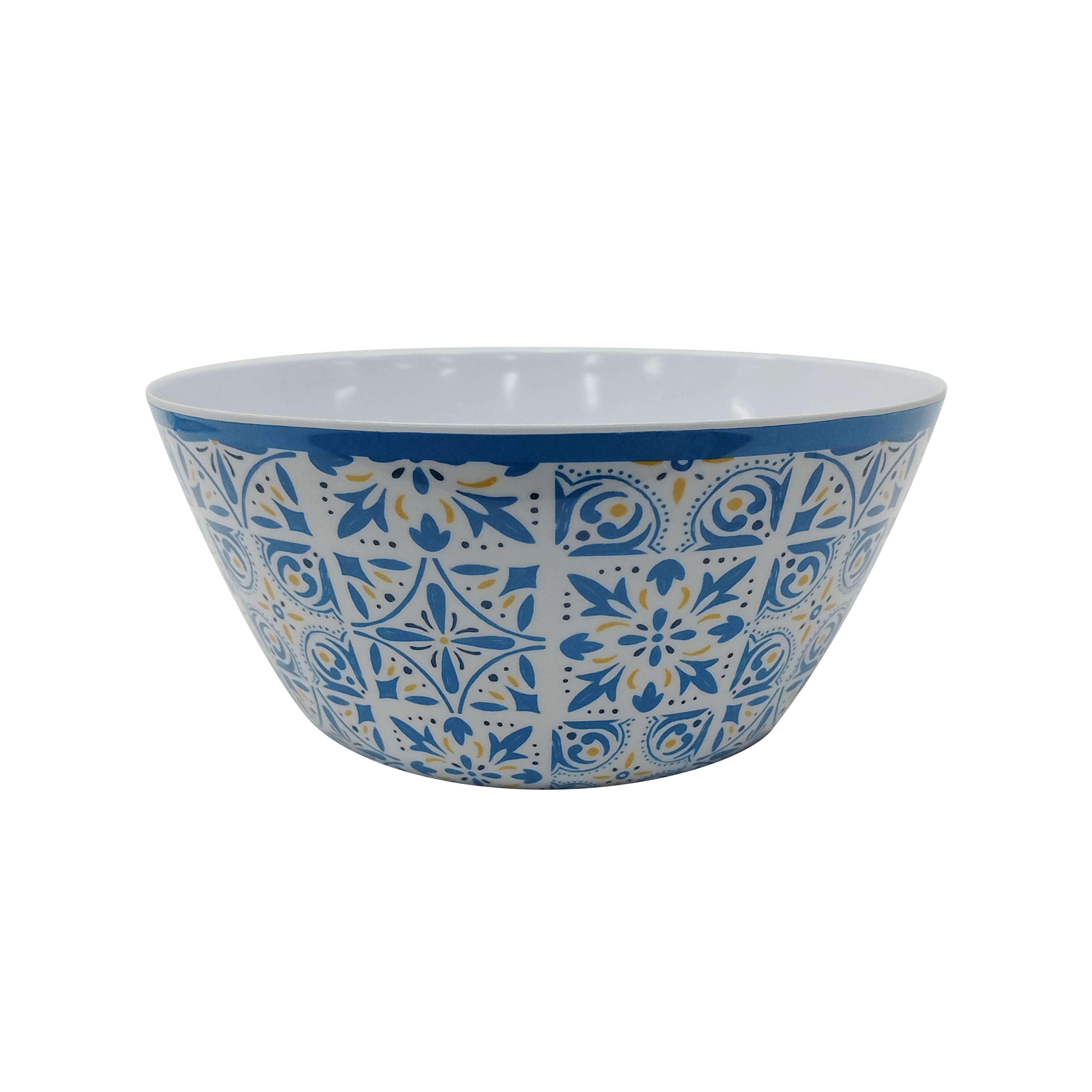 Citrus Kitchen 10" Blue Tile Melamine Bowl by Celebrate It™