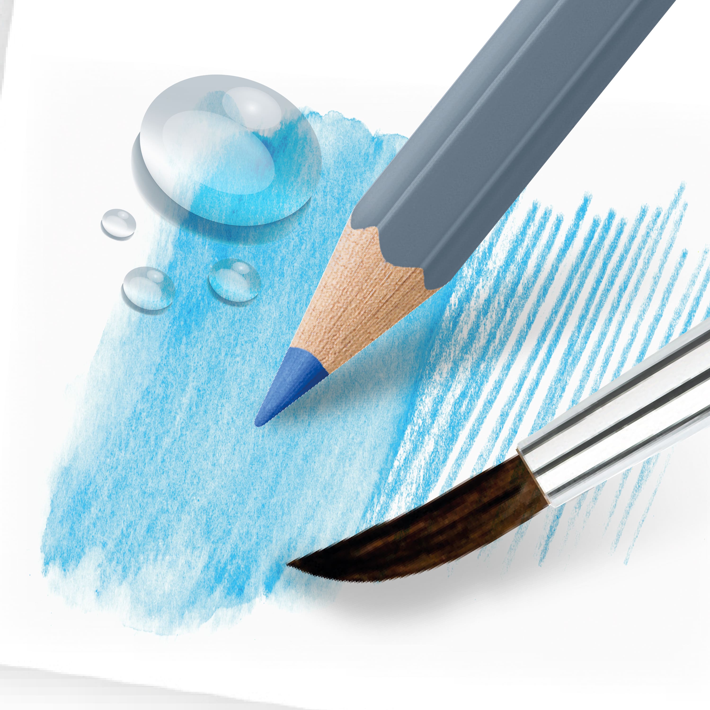 Faber-Castell&#xAE; Goldfaber Aqua 12 Color Basic Watercolor Pencil Set