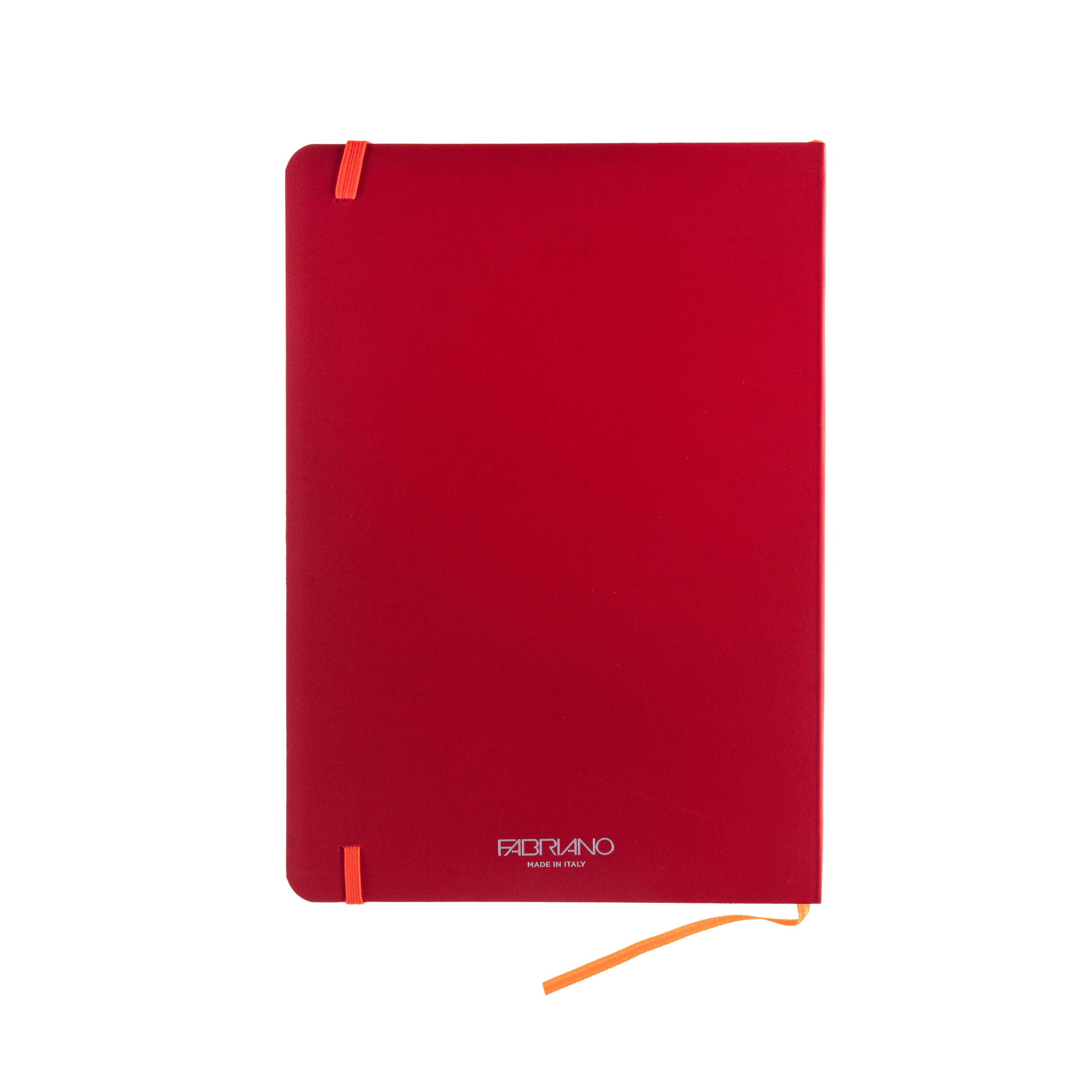Fabriano® Ispira Red Soft-Cover A5 Dotted Notebook