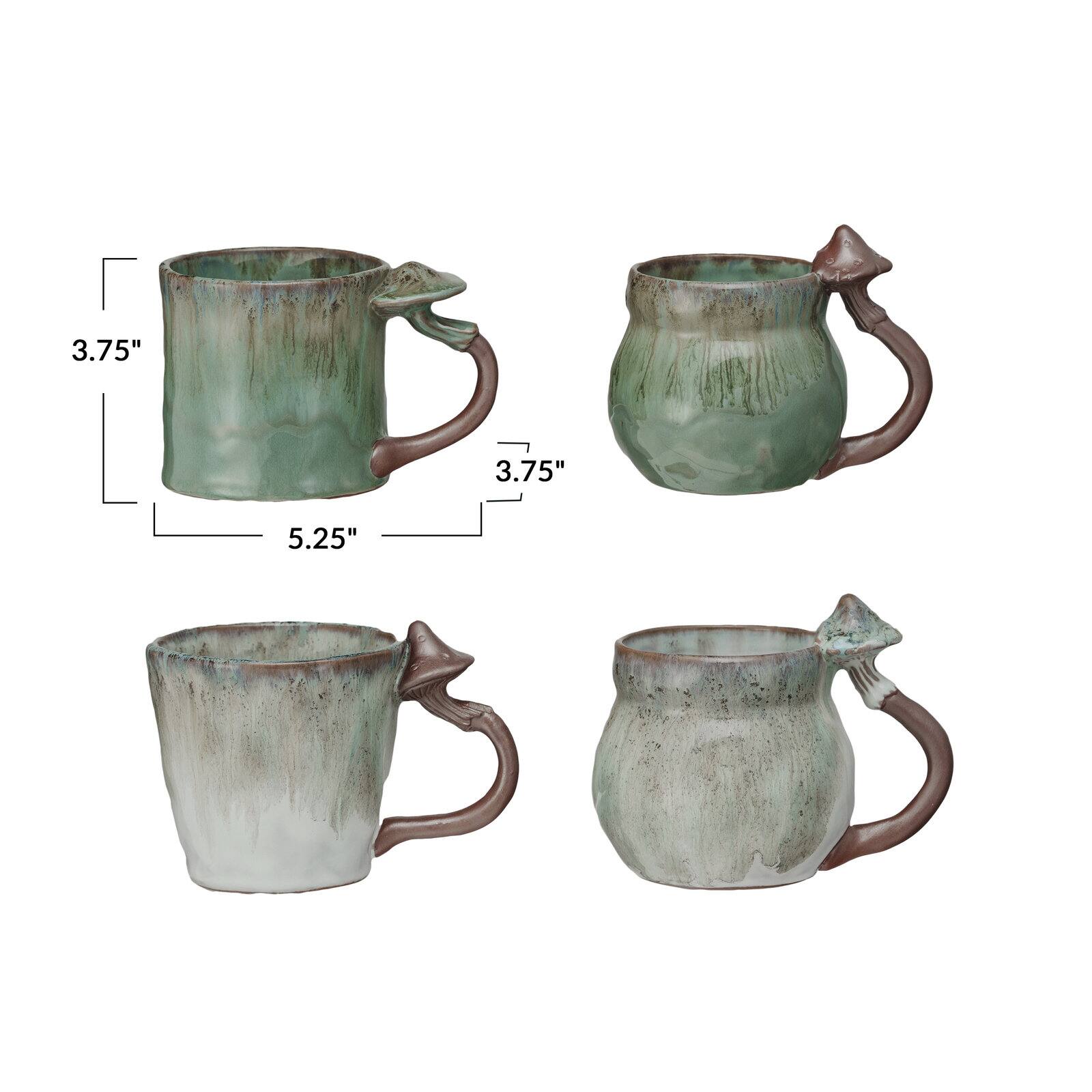 Hello Honey 14oz. Enchanted Mushroom Stoneware Mugs, 4ct.