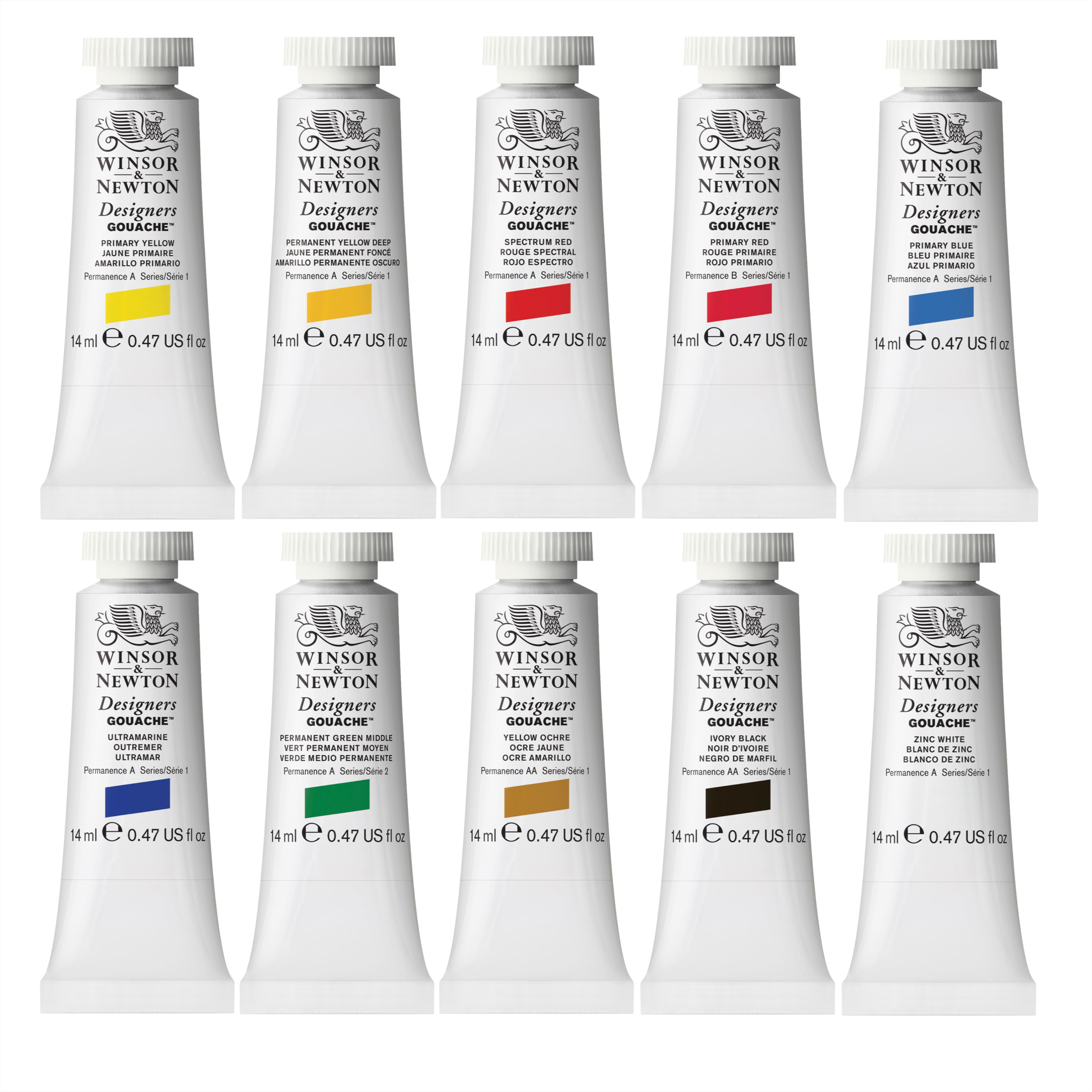 Winsor & Newton™ Designers Gouache™ 10 Colour Introductory Set