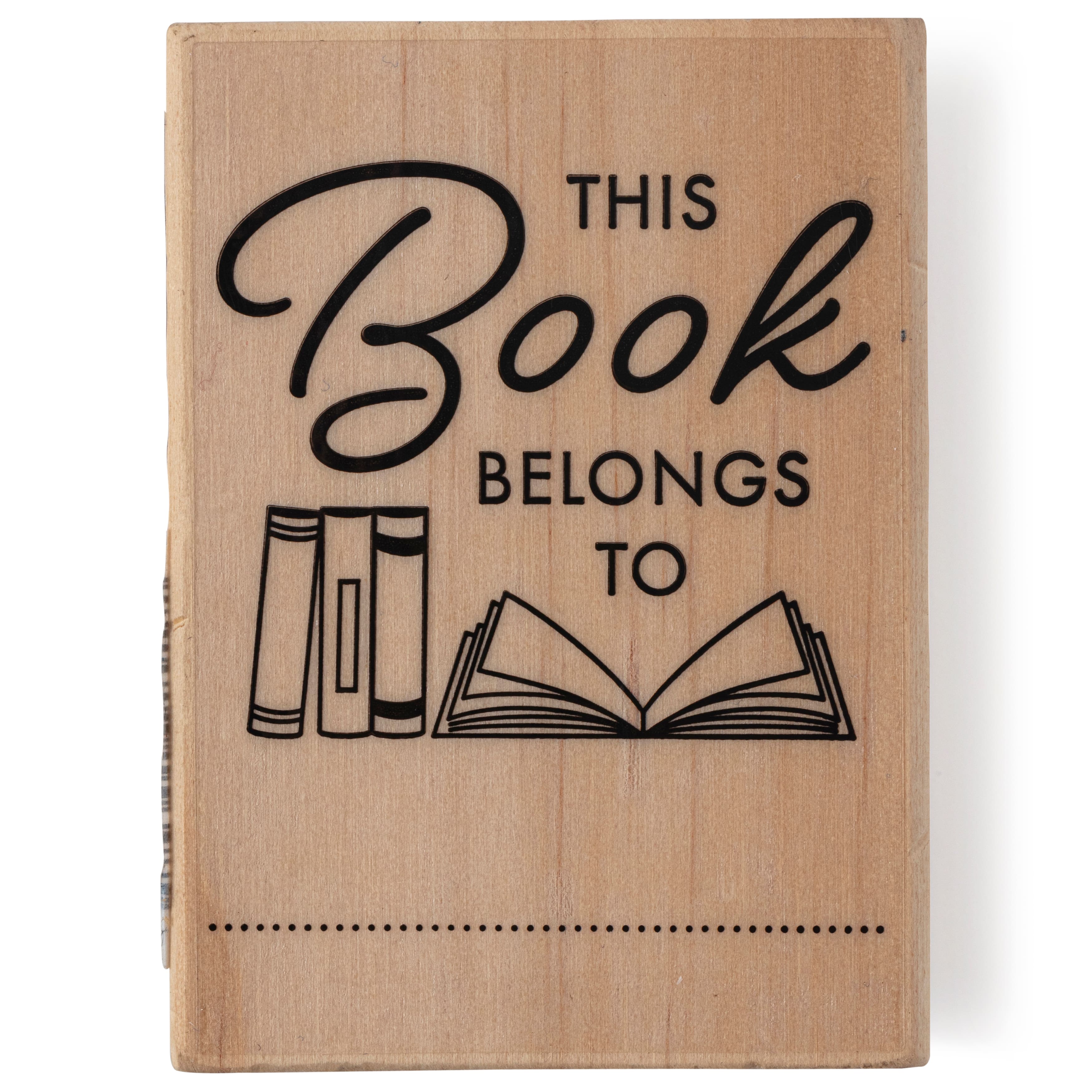 6 Pack: This Book Belongs To Wood Stamp by Recollections&#xAE;