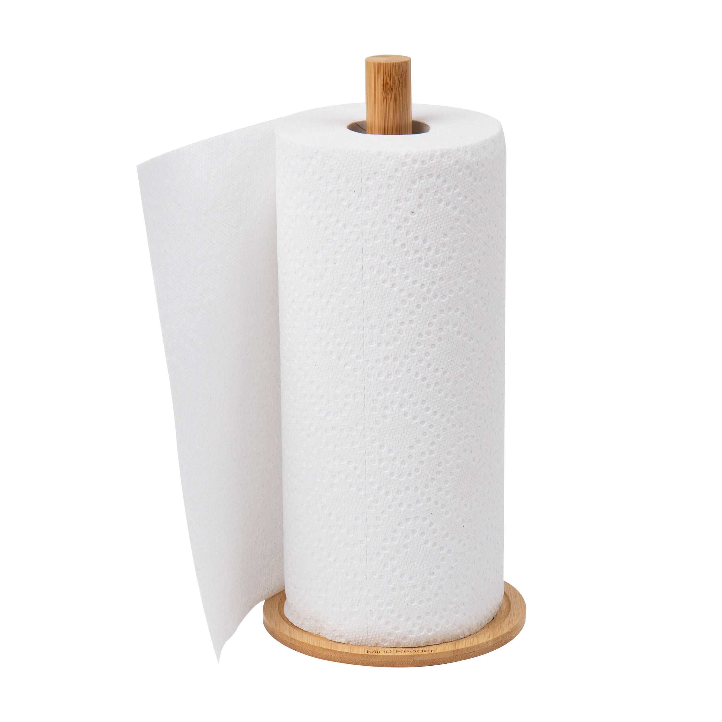 Mind Reader Lattice Bamboo Paper Towel &#x26; Napkin Holder Set