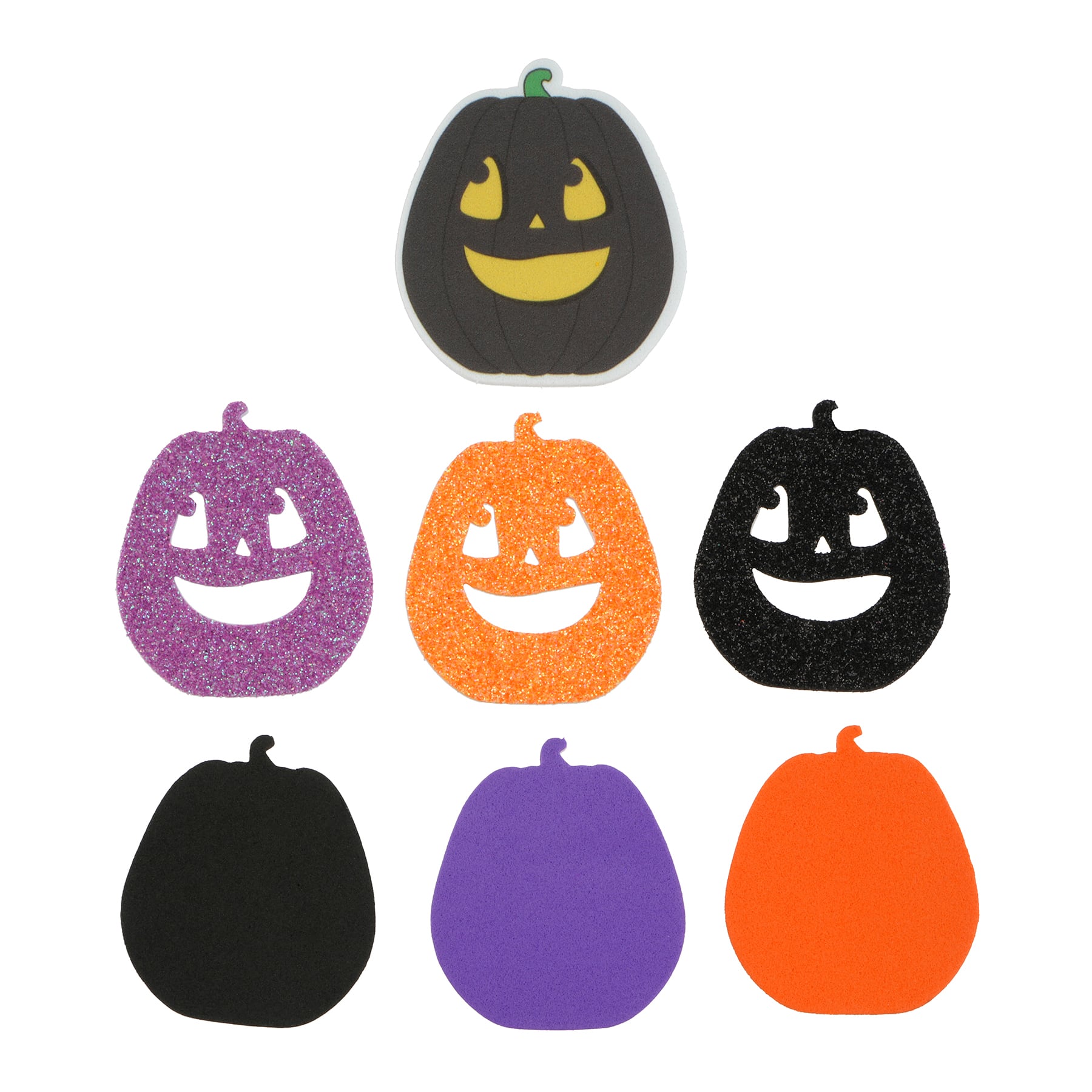 Jack-o&#x27;-Lantern Foam Stickers by Creatology&#x2122;