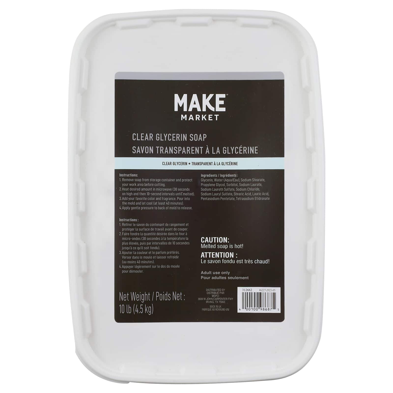 MICHAELS Soap Making, Clear Glycerin Soap by Make Market®