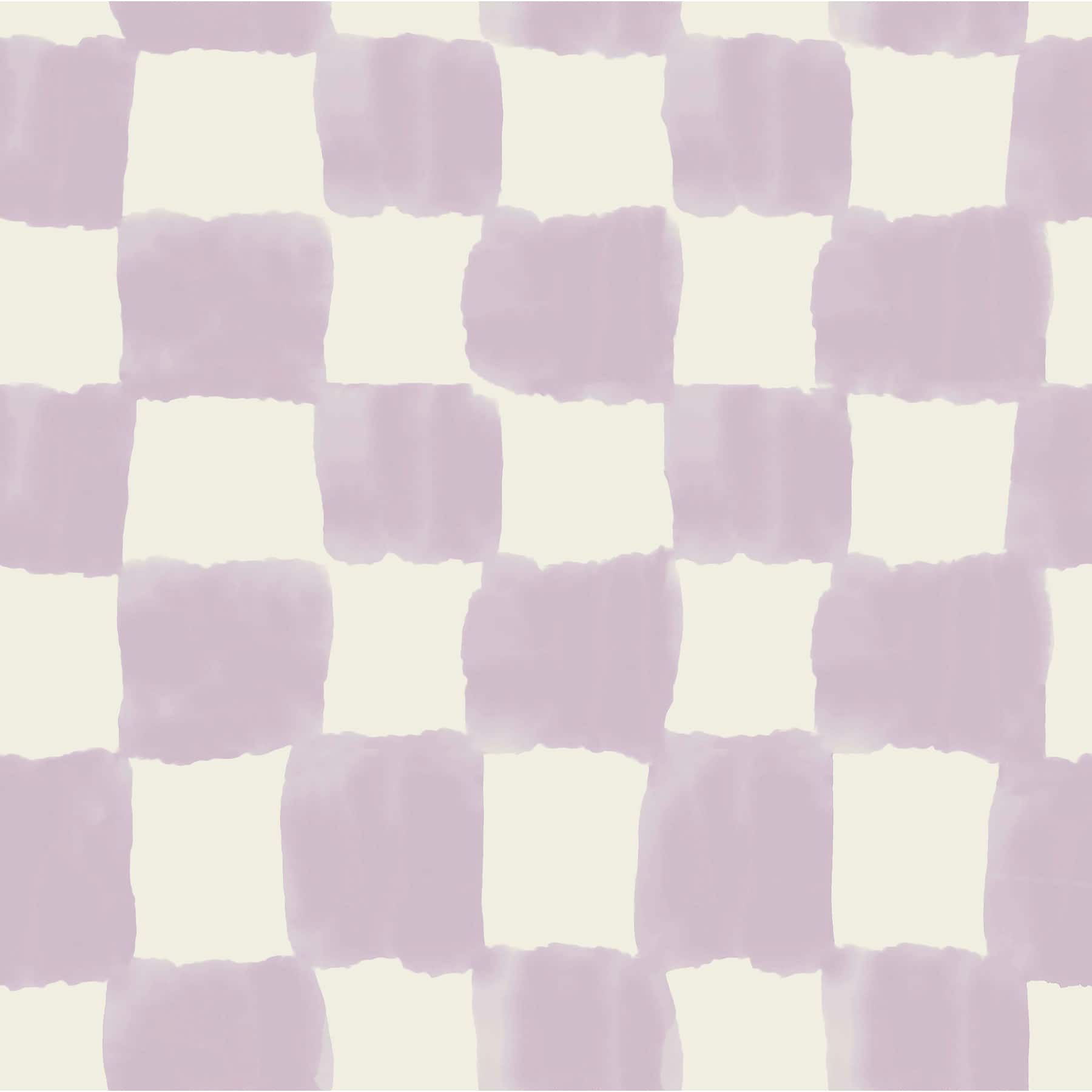 RoomMates Mr. Kate Tess Watercolor Soft Checker Peel & Stick Wallpaper