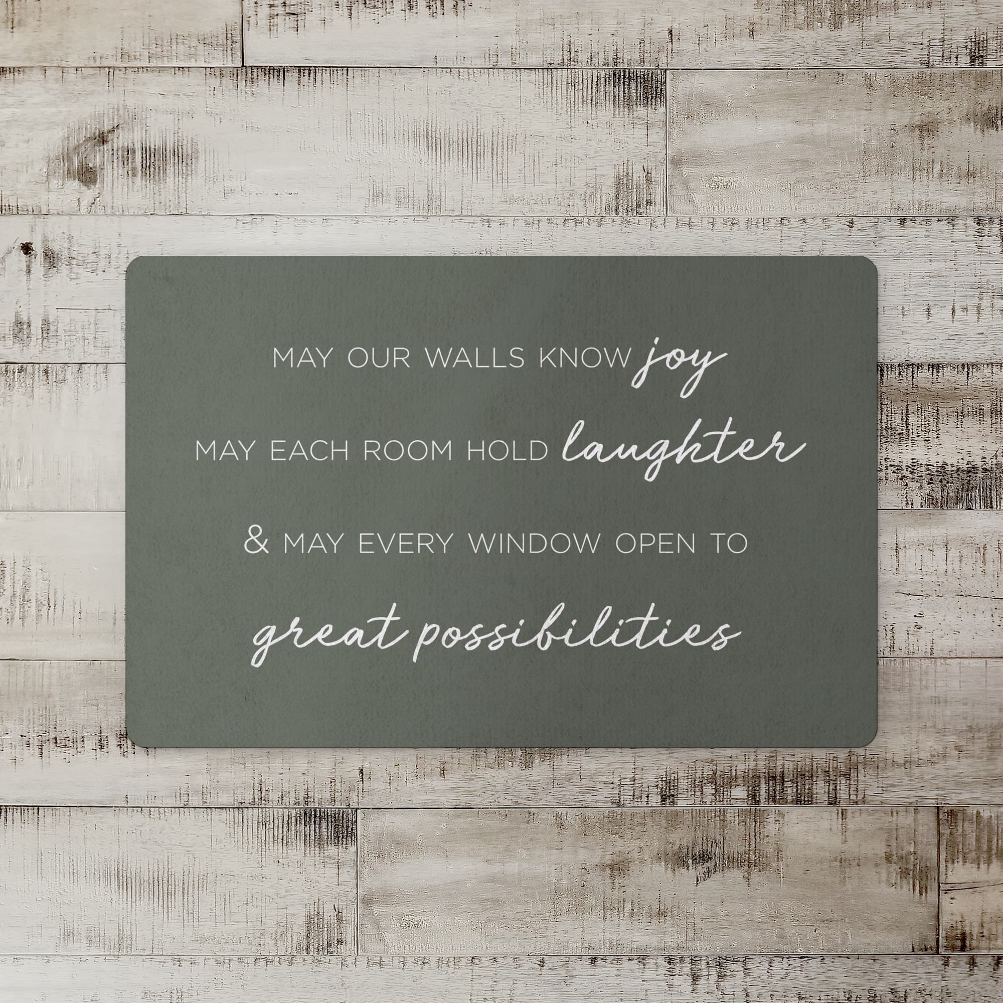 Home Wishes 27" x 18" Floor Mat