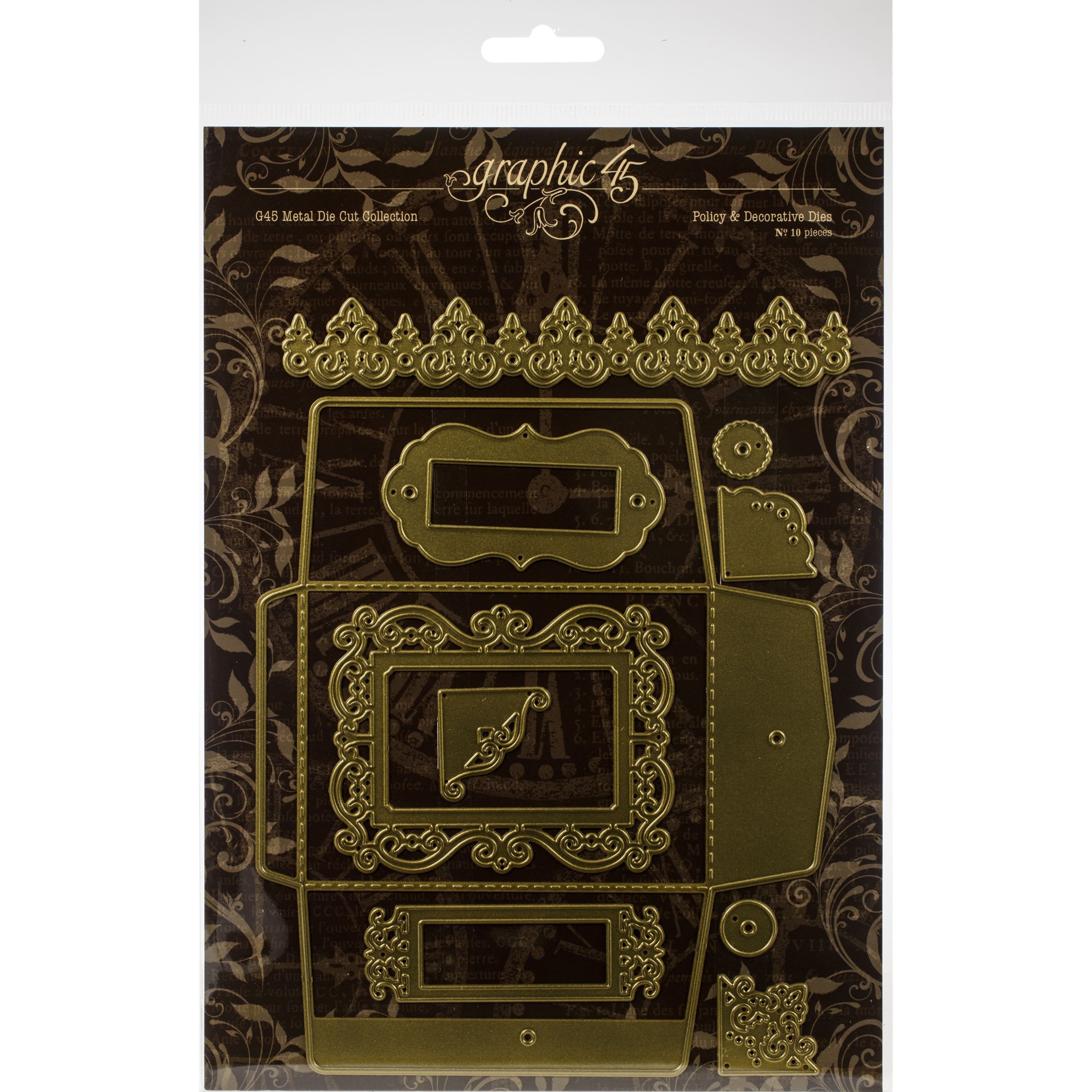 Graphic 45 Staples Dies-Policy & Decorative