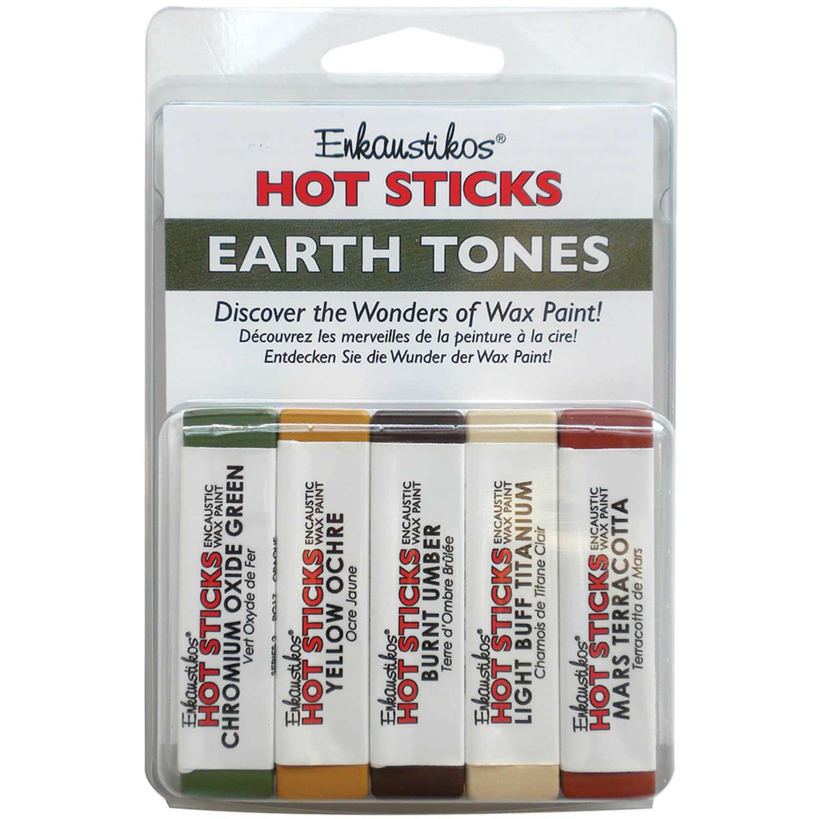 Enkaustikos&#xAE; Hot Sticks Earth Tones Paint Set