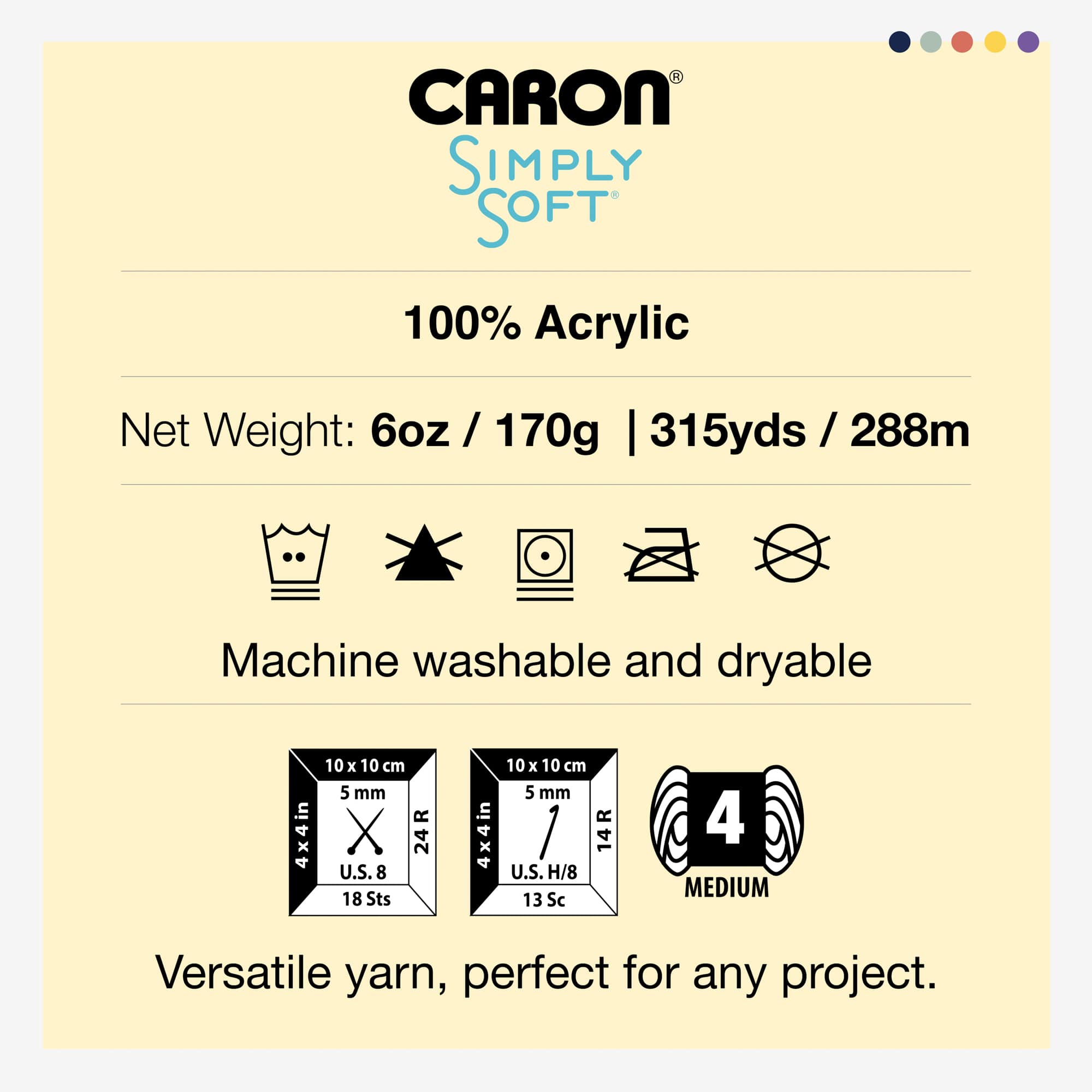 Multipack Caron® Simply Soft® Solid Yarn