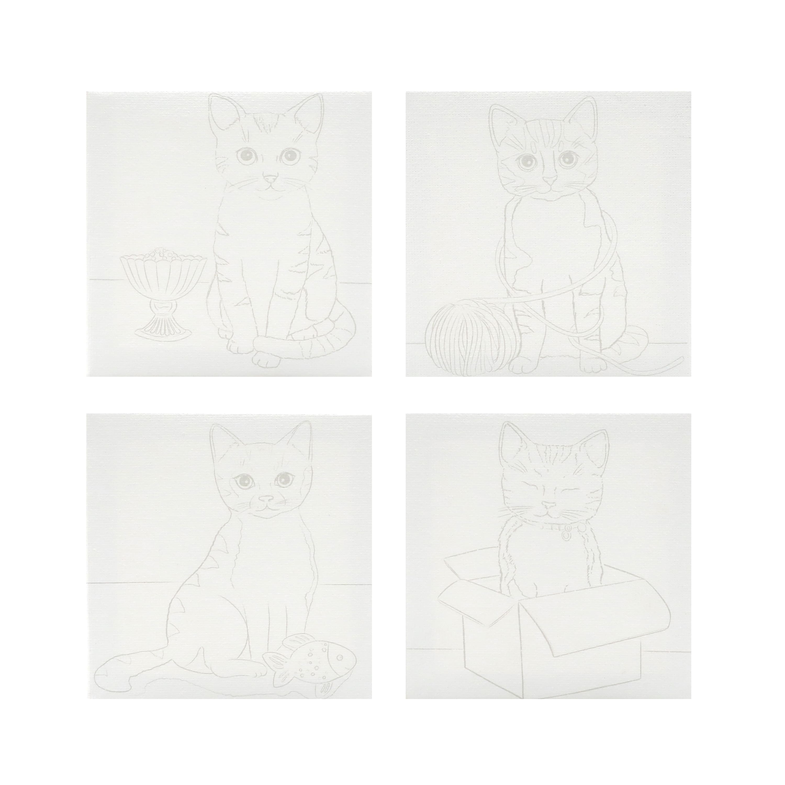 Cats Mini Canvas Painting Kit by Craft Smart&#xAE;