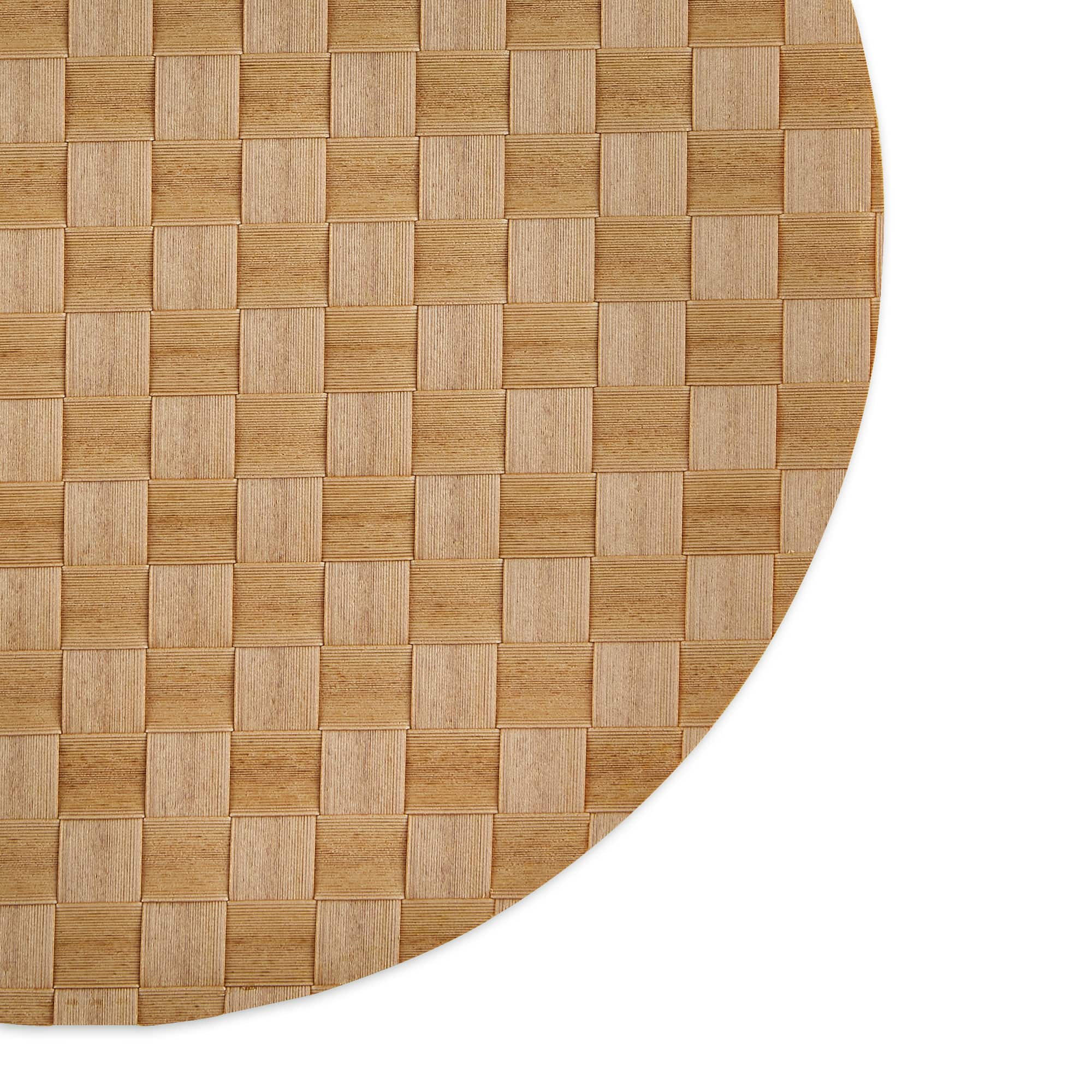 DII&#xAE; Reversible Round Basket Weave Woven Placemats, 4ct.