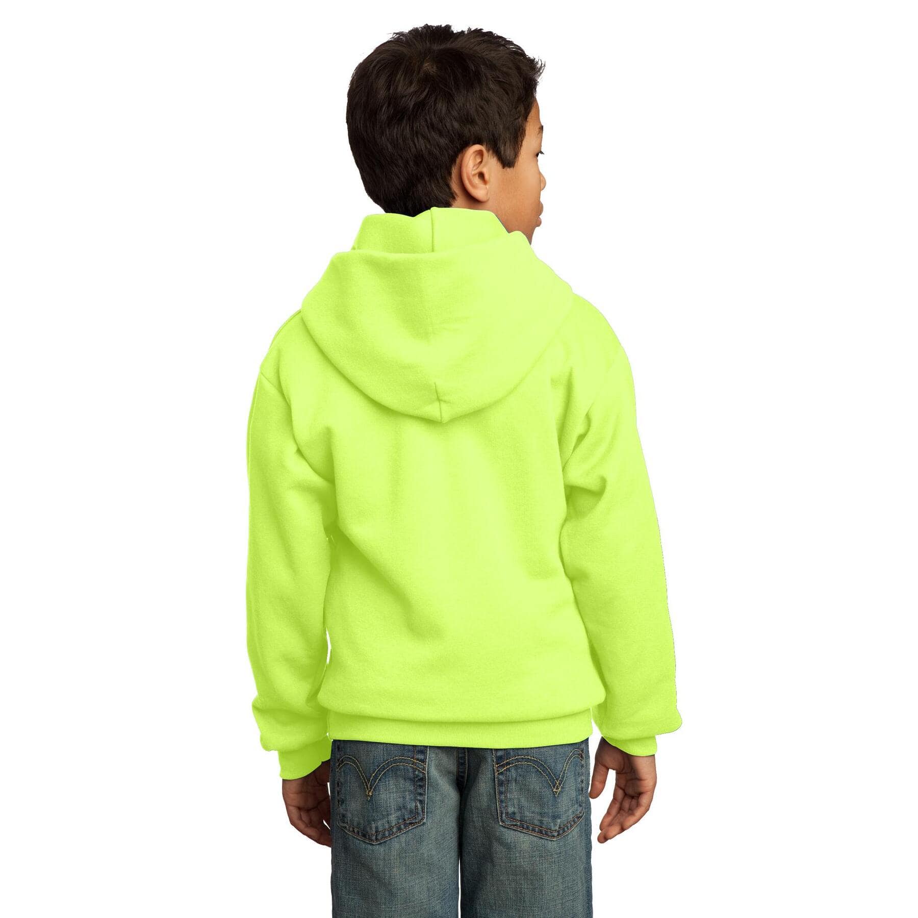 Port &#x26; Company&#xAE; Youth Neon Fleece Pullover Hooded Sweatshirt