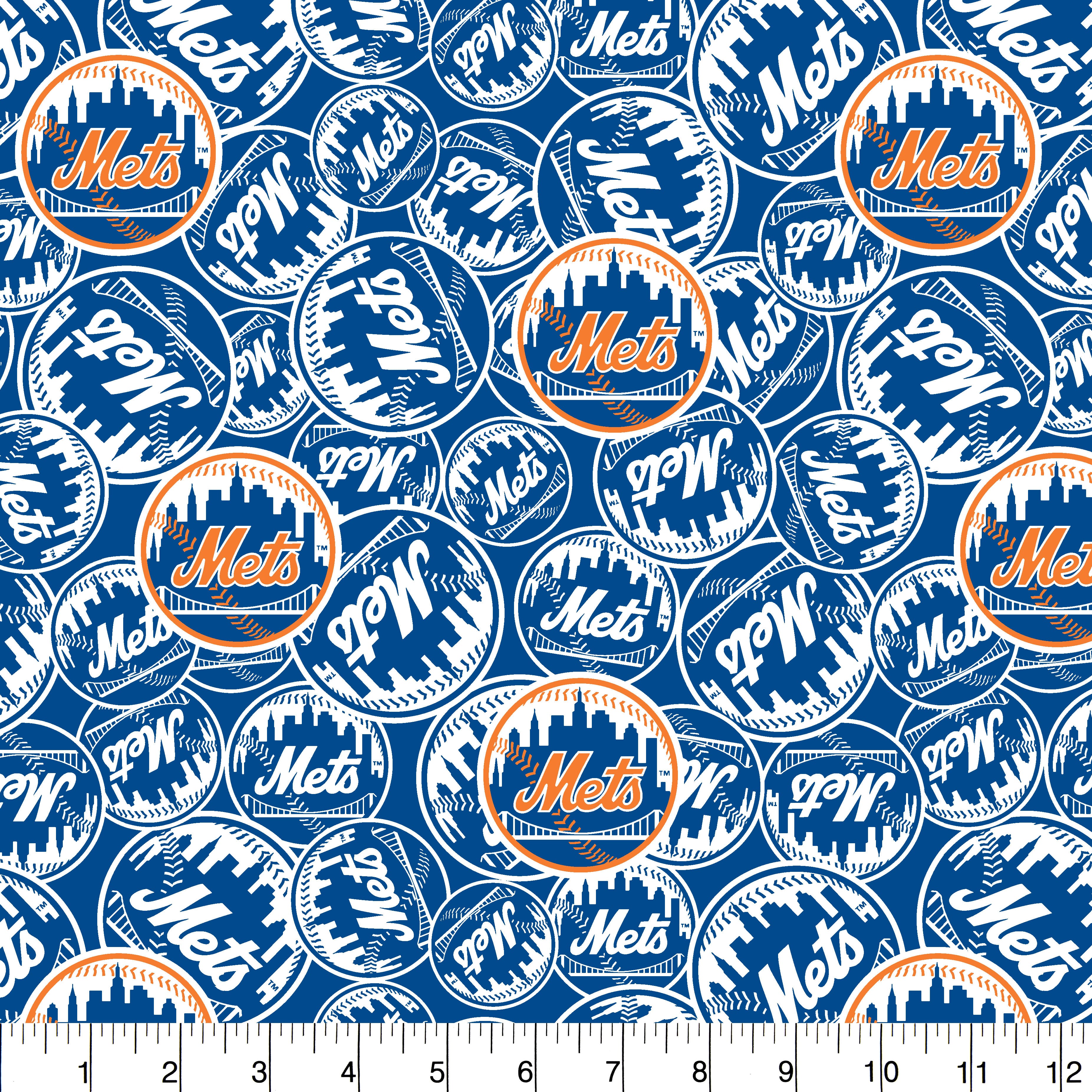 MLB New York Mets Cotton Fabric