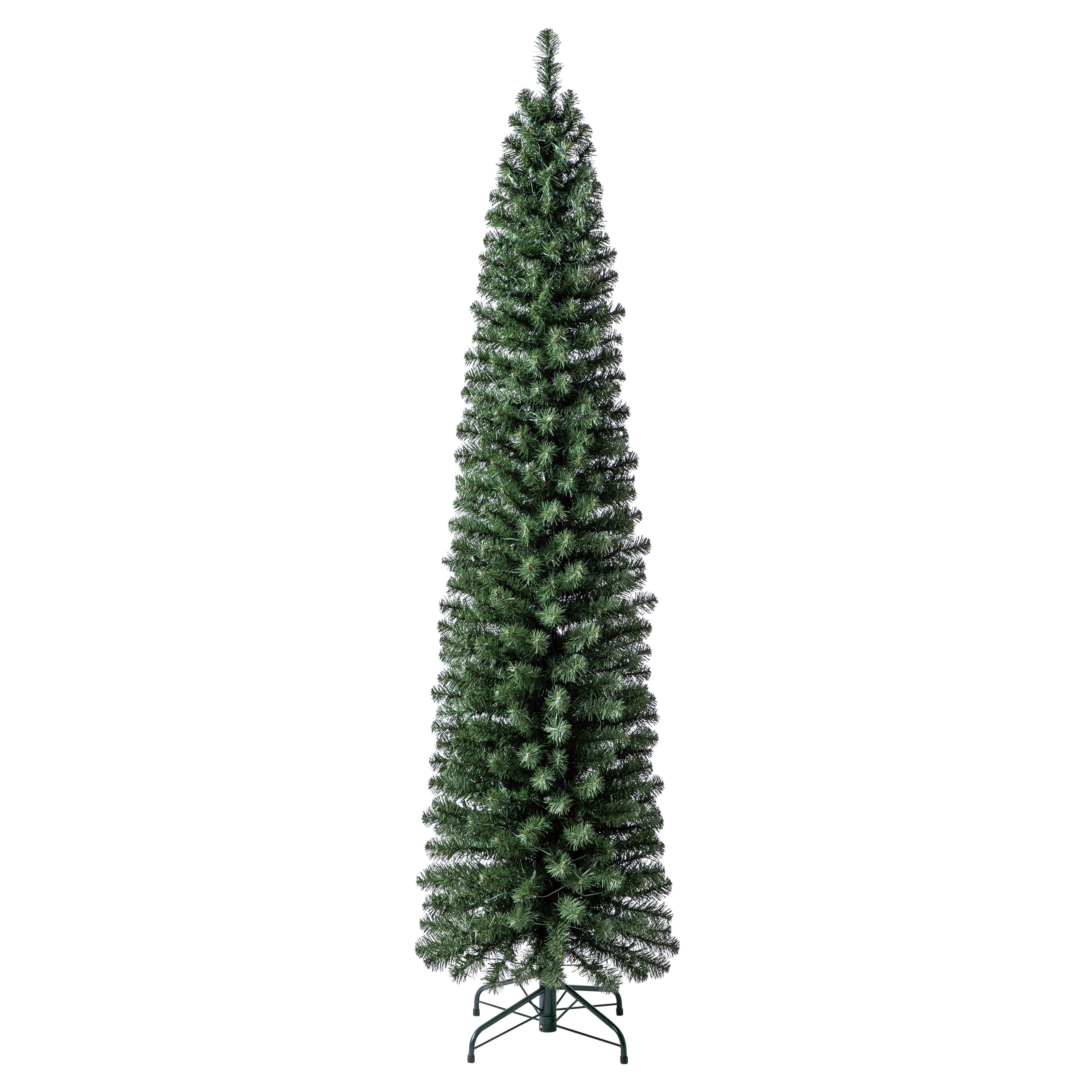 7ft. Pre-Lit Pencil Artificial Christmas Tree, Clear Lights by Ashland&#xAE;