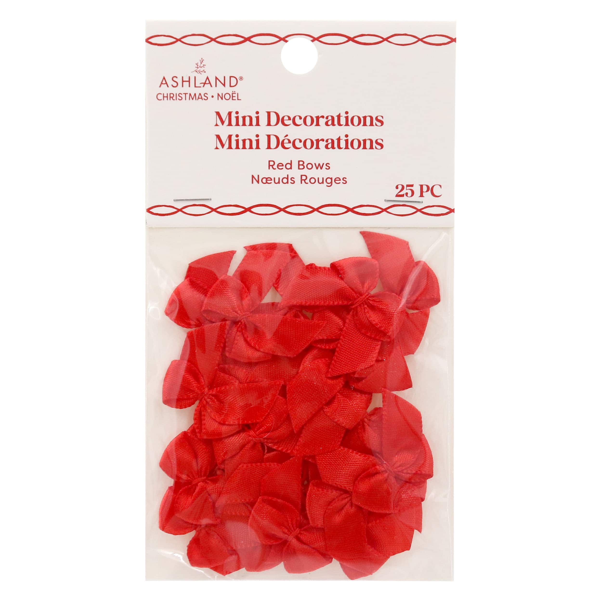 Mini Red Bow Decorations, 25ct. by Ashland&#xAE;