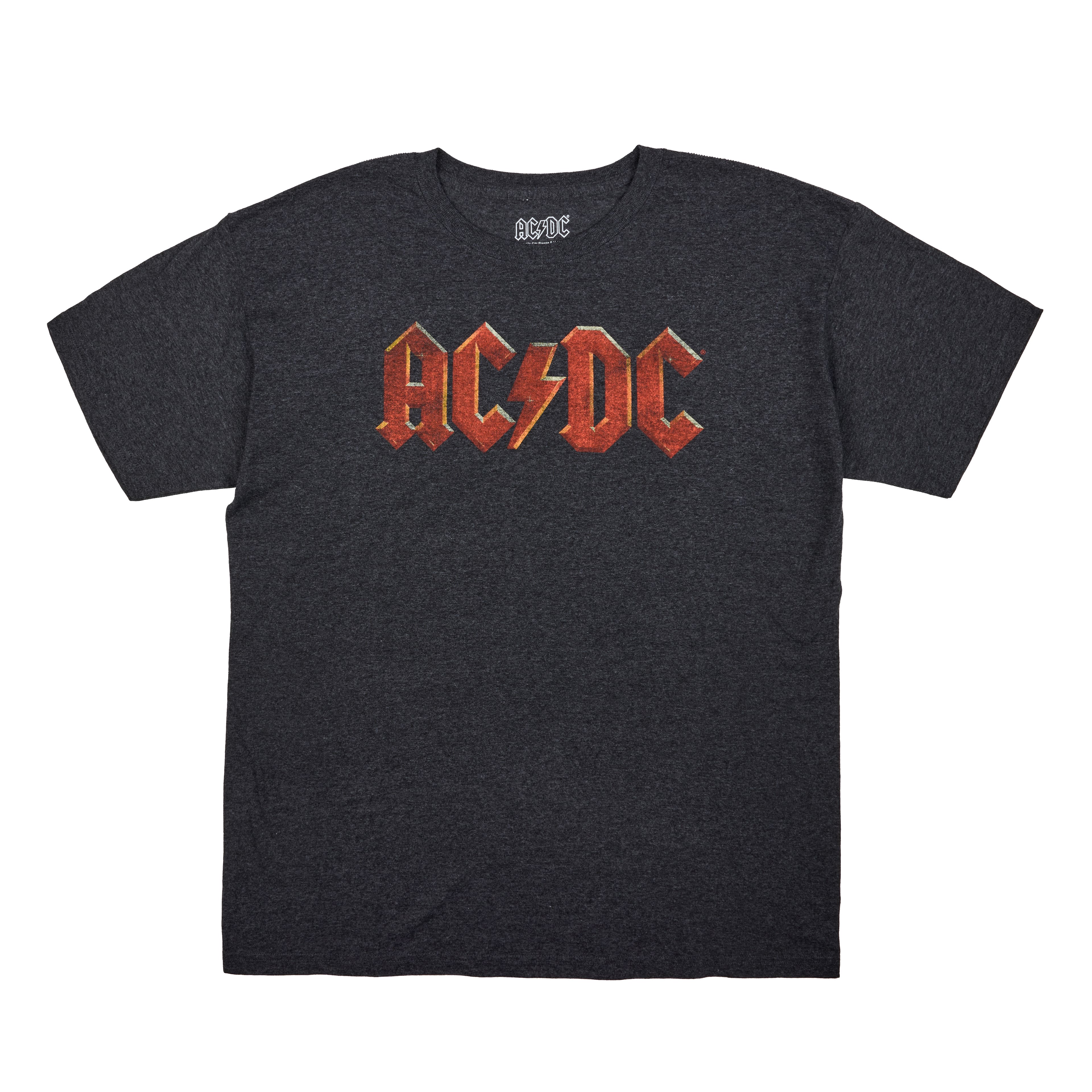 AC/DC Charcoal Logo Unisex Adult T-Shirt