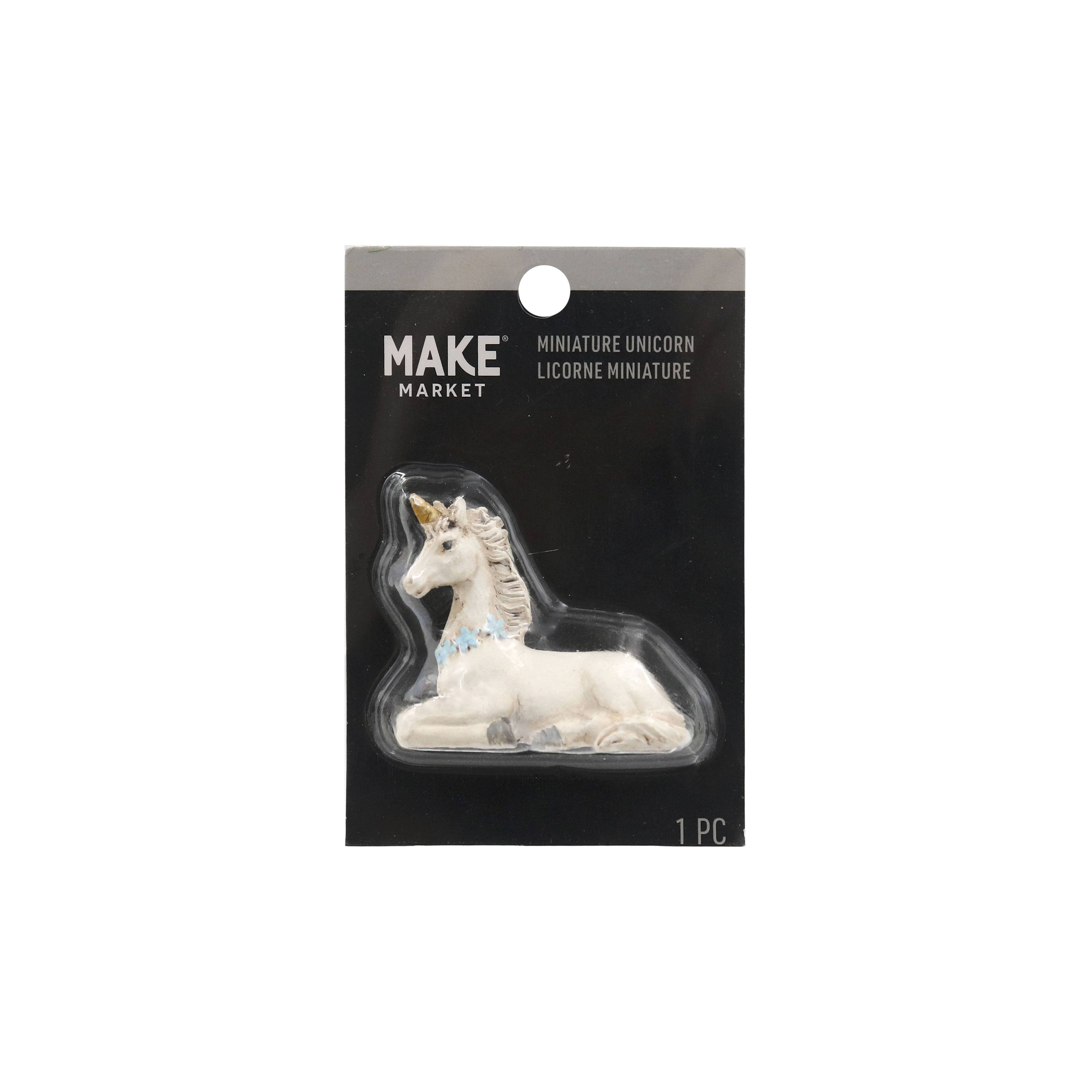 Mini White Sitting Unicorn by Make Market&#xAE;