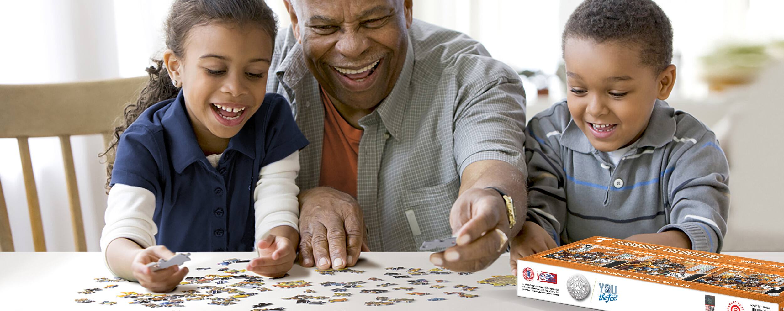 College Game Day in the Dog House 1,000 Piece Puzzle