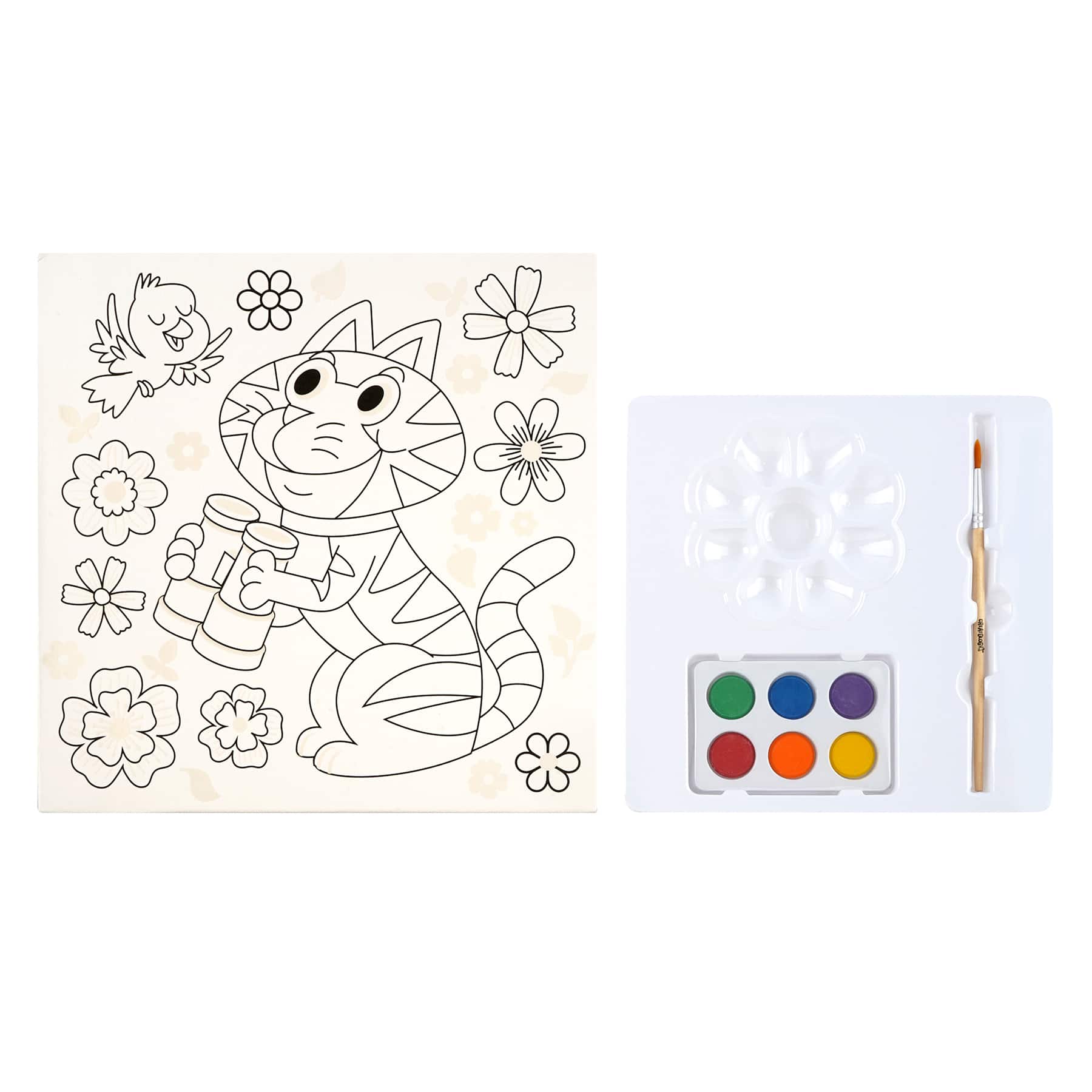 Color Your Own Cat Watercolor Surprise Kit by Creatology™