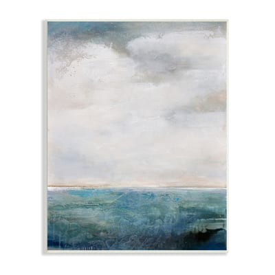 Stupell Industries Abstract Ocean Horizon Line Nautical Water Cloudy ...