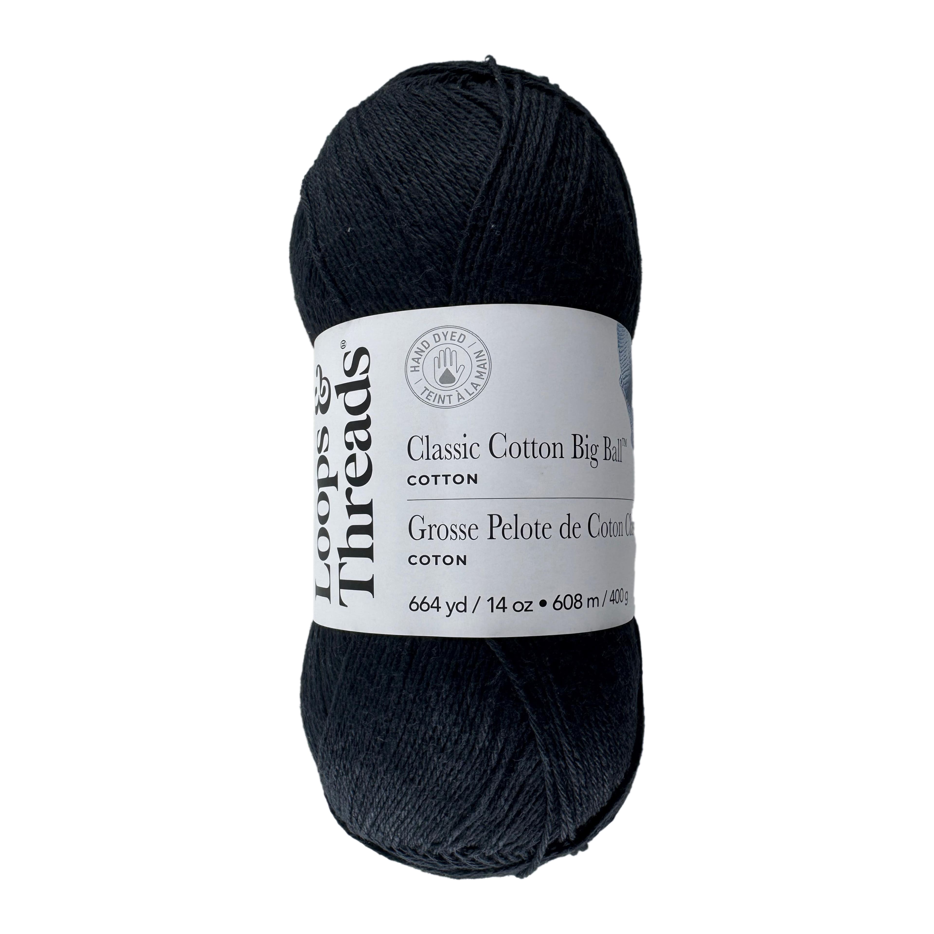 Classic Cotton Big Ball&#x2122; Solid Yarn by Loops &#x26; Threads&#xAE;