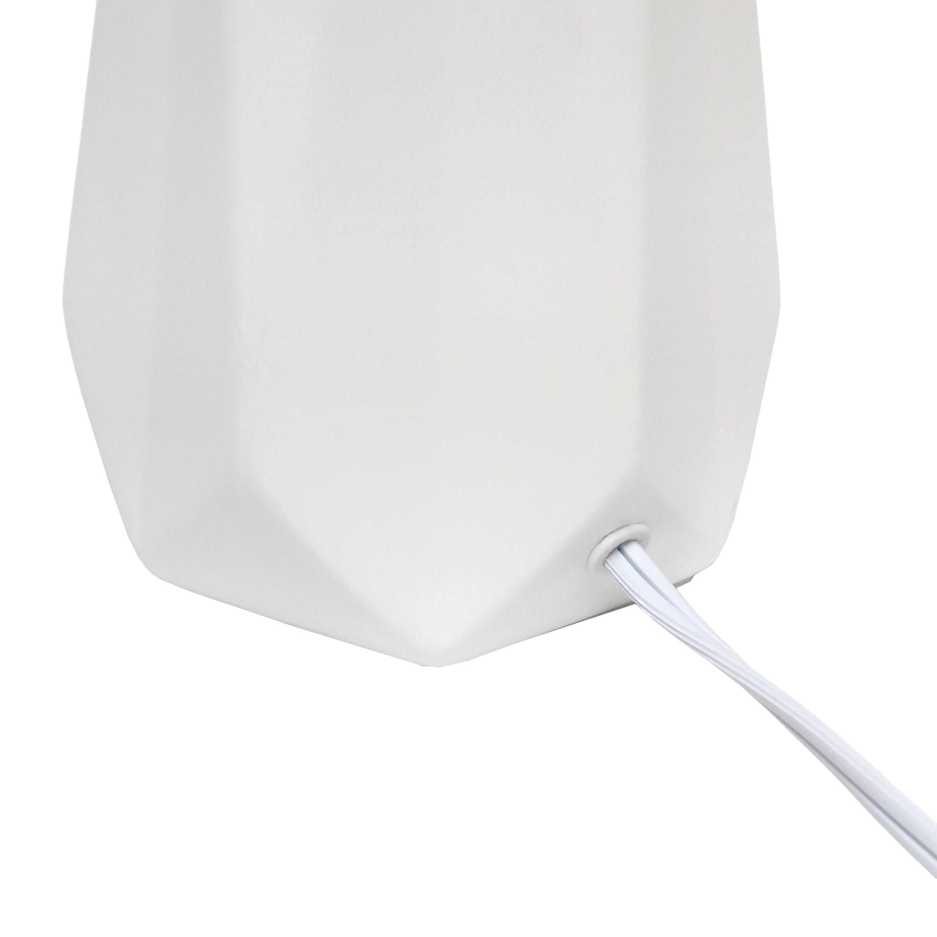 Simple Designs Ceramic Prism Table Lamp