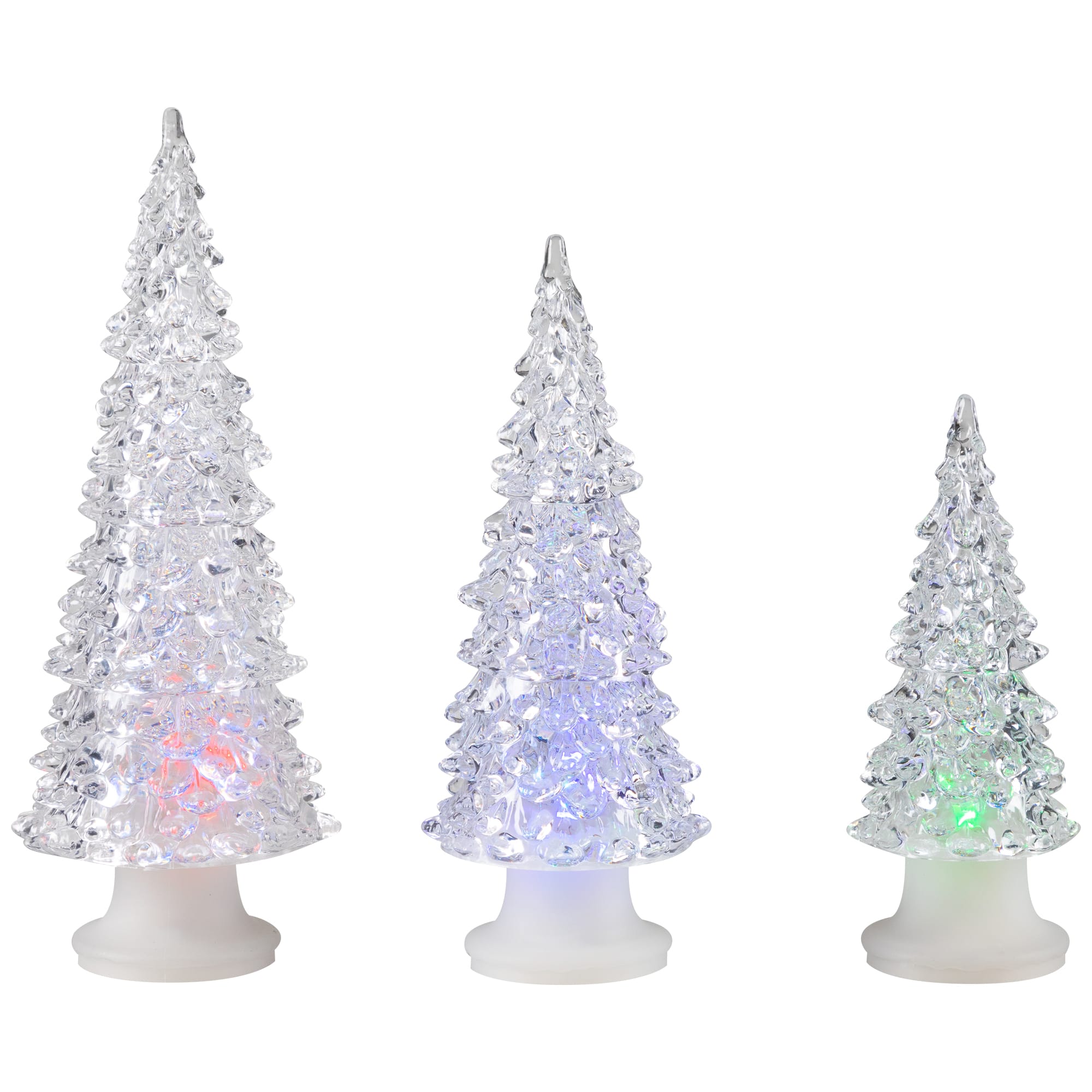 LED Color Changing Lighted Christmas Tree Decorations Set