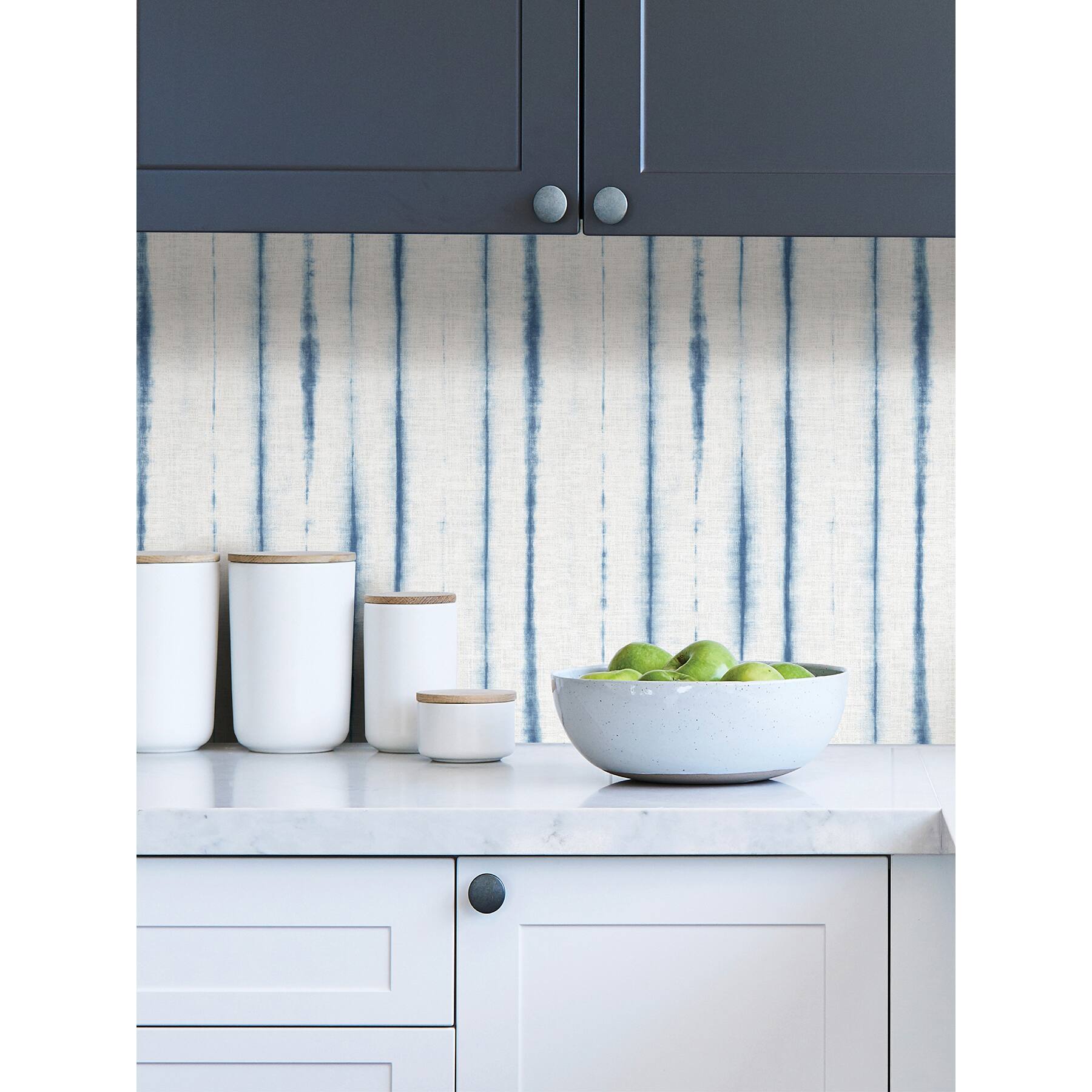 NuWallpaper Blue Indigo Drops Peel & Stick Wallpaper