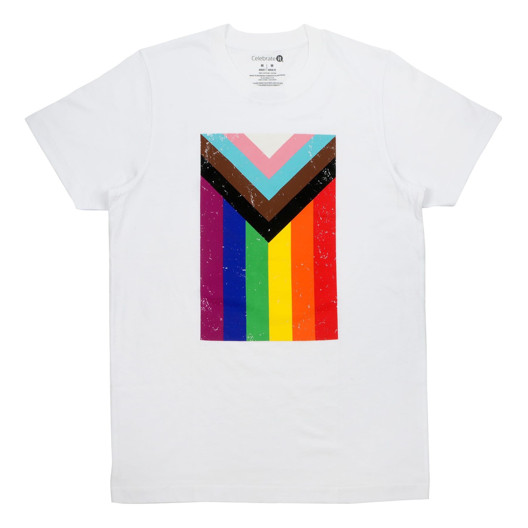 Progress Pride Flag Adult T-Shirt by Celebrate It&#x2122;