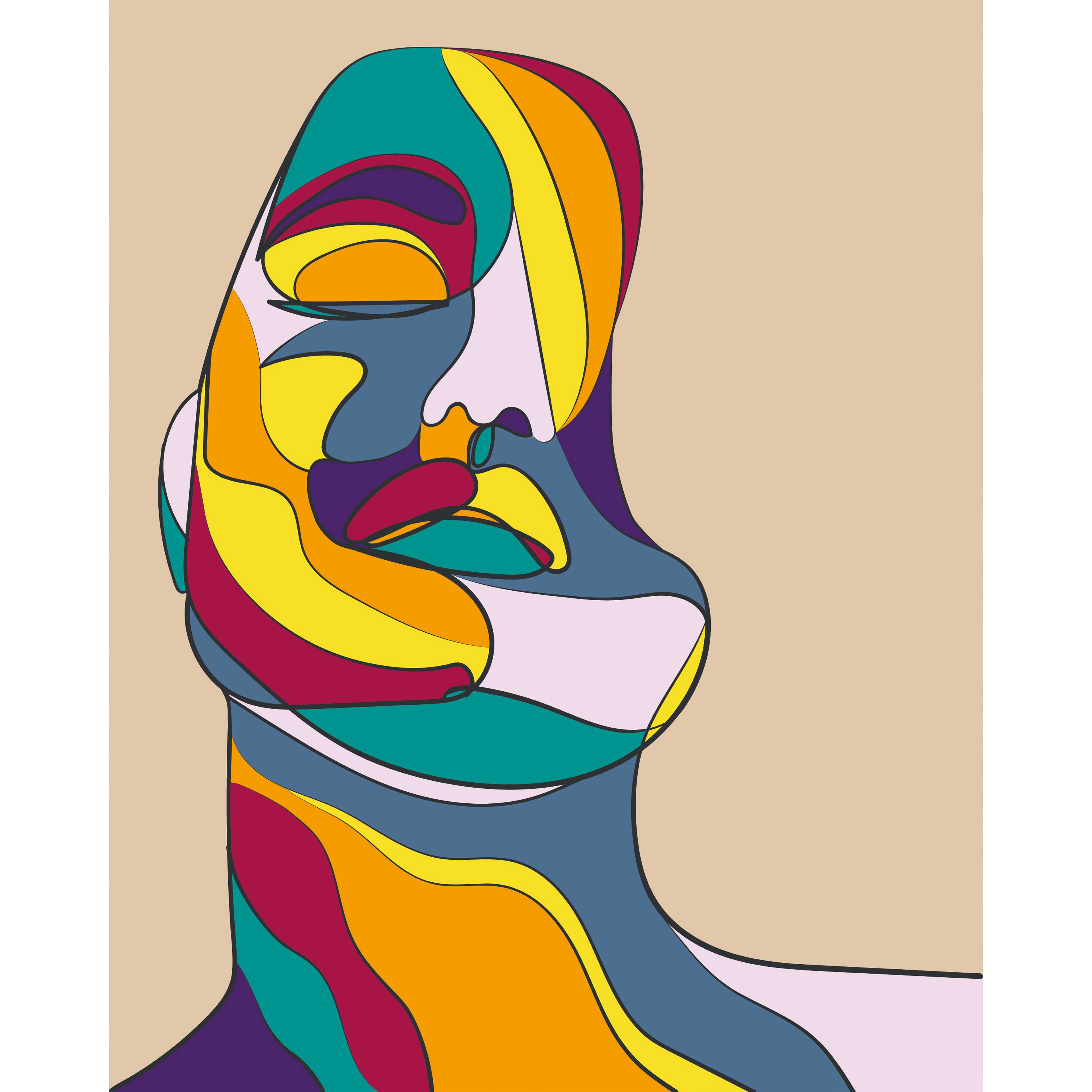 8" x 10" Abstract Face Canvas Paint Kit by Craft Smart®