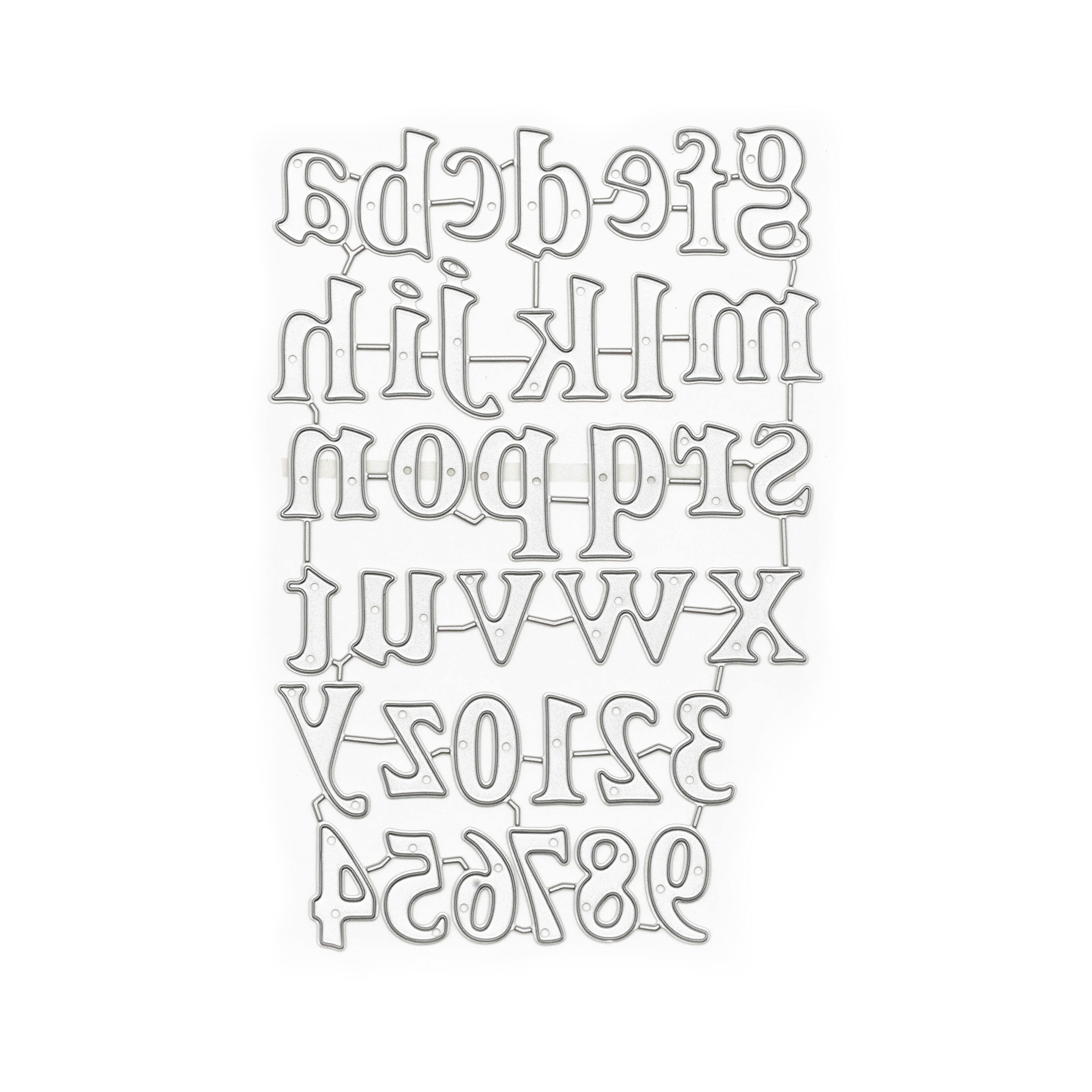 6 Pack: Alphabet & Number Cutting Die by Recollections™