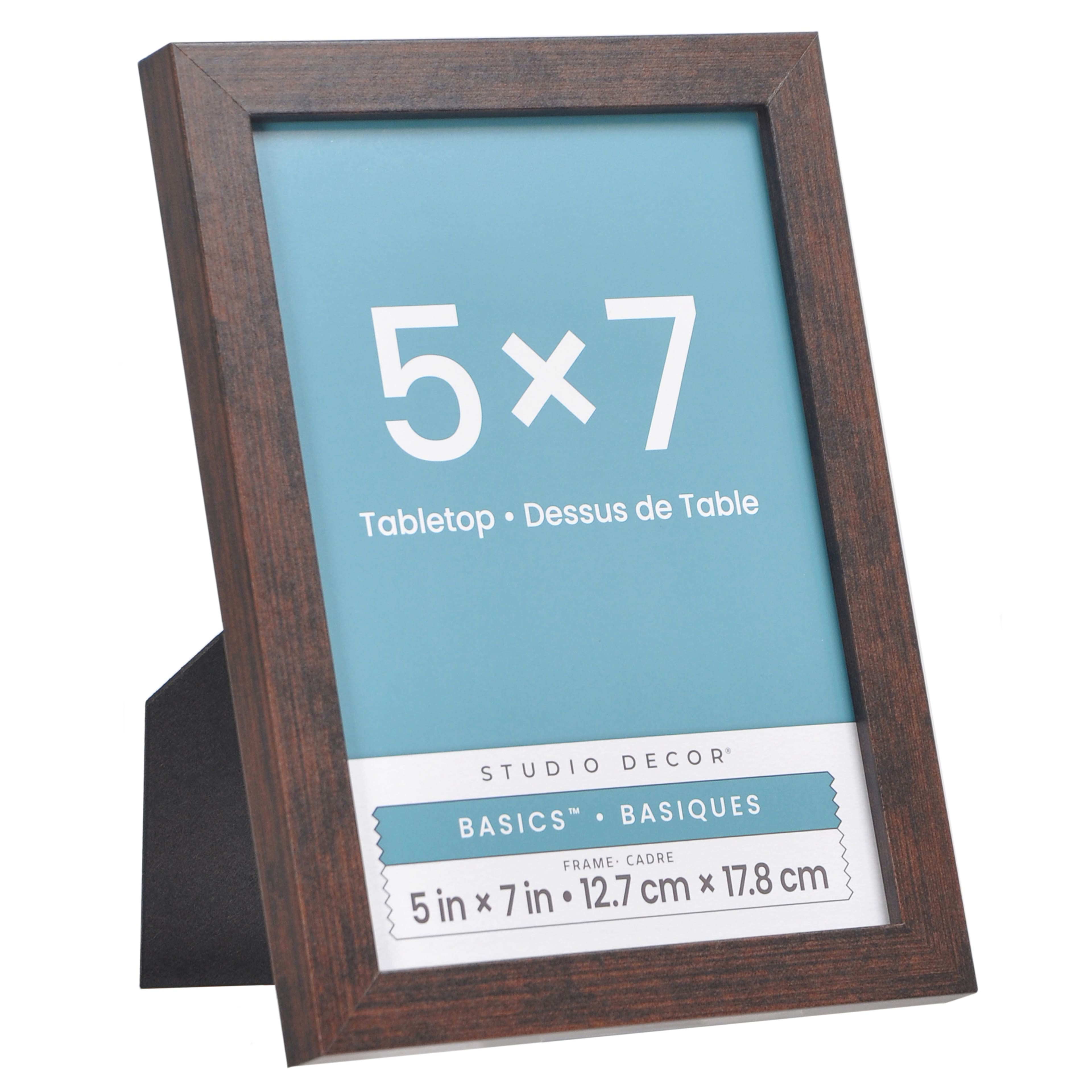 6 Pack: Basics&#x2122; Woodgrain Tabletop Linear Frame by Studio D&#xE9;cor&#xAE;