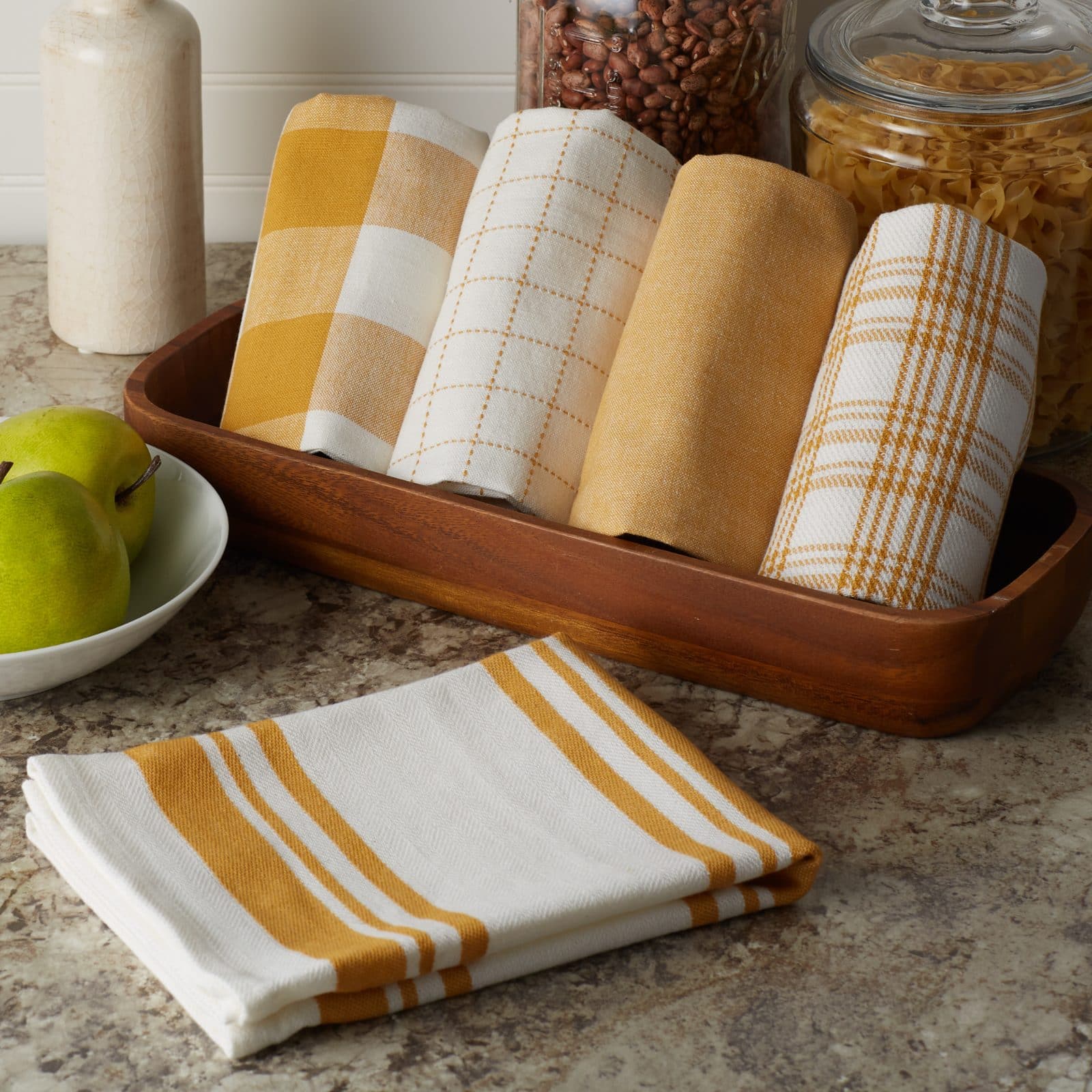 DII&#xAE; Honey Gold Everyday Dish Towels, 5ct.