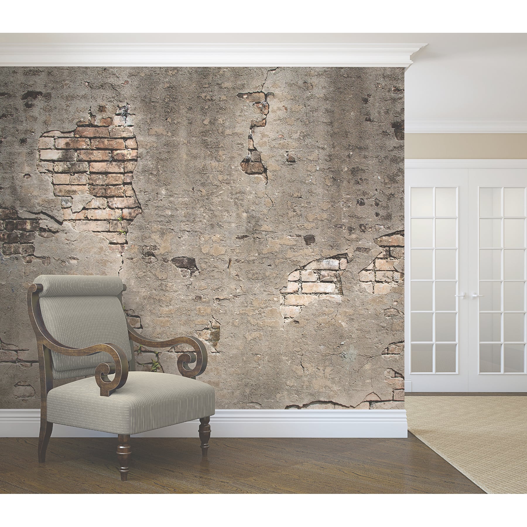 Wall Rogues Broken Concrete Wall Mural
