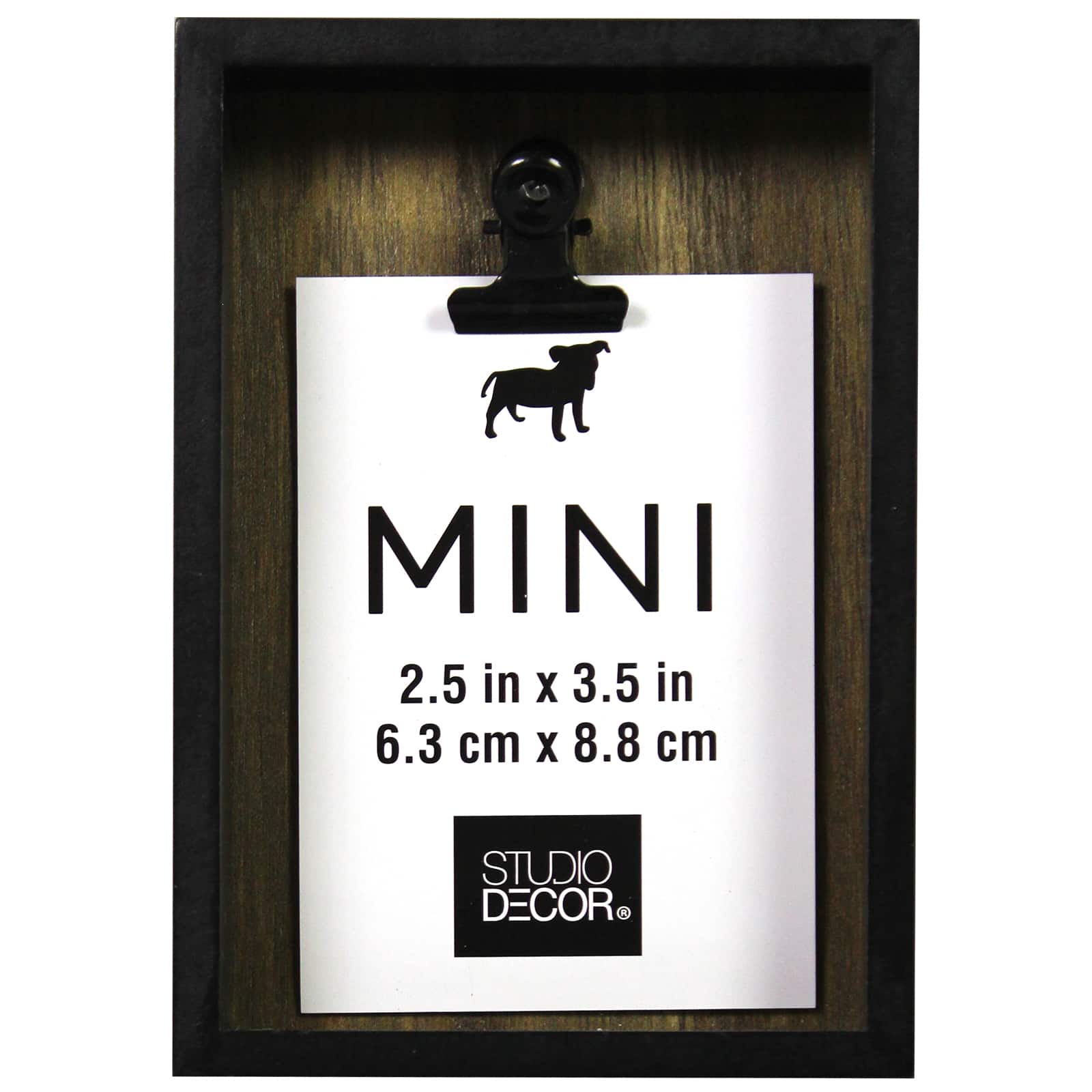 Black Deep Box Mini Clip Frame by Studio D&#xE9;cor&#xAE;