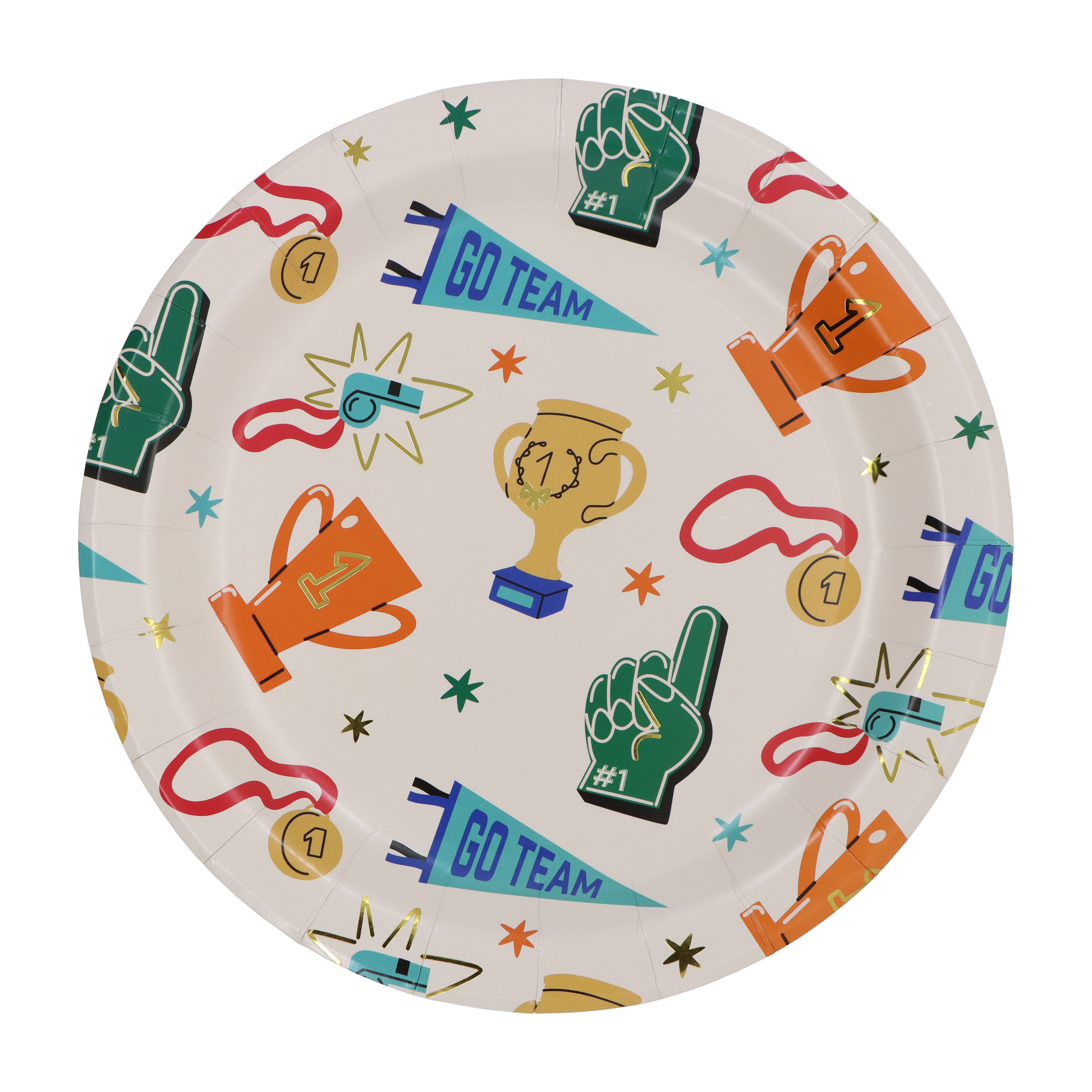 9" Team Spirit Paper Dinner Plates, 8ct. by Celebrate It™