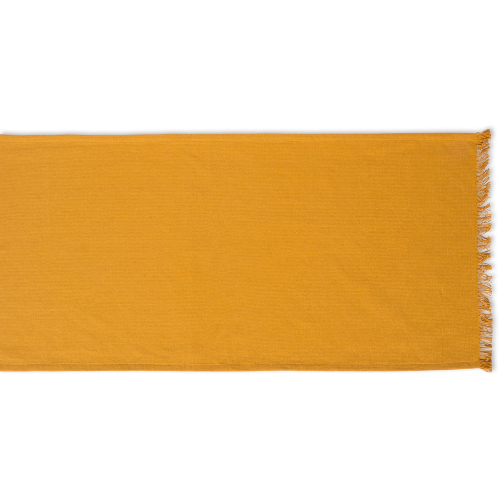 DII&#xAE; 108&#x22; Solid Heavyweight Fringed Table Runner