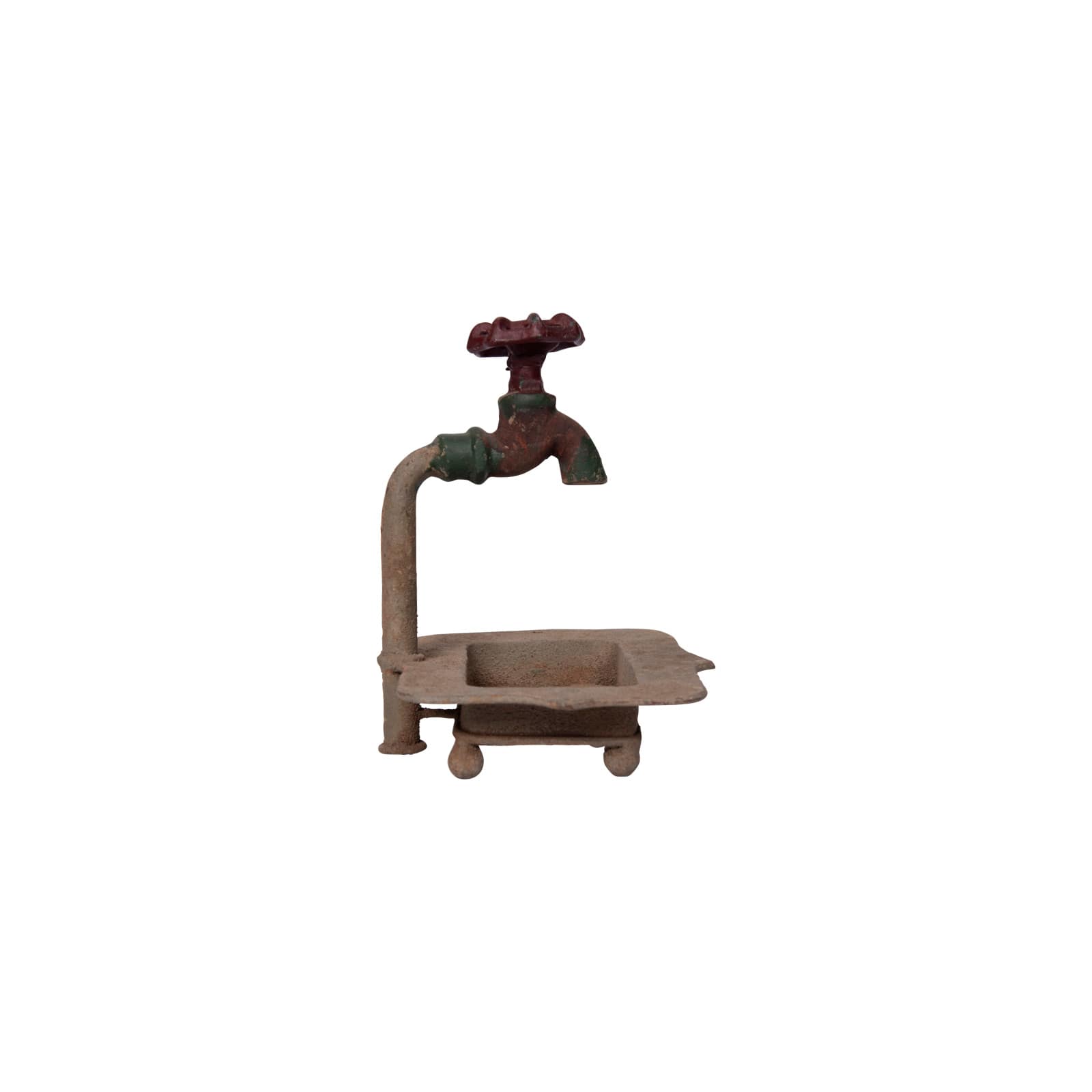 Hello Honey® 7" Rustic Metal Soap Dish with Faucet