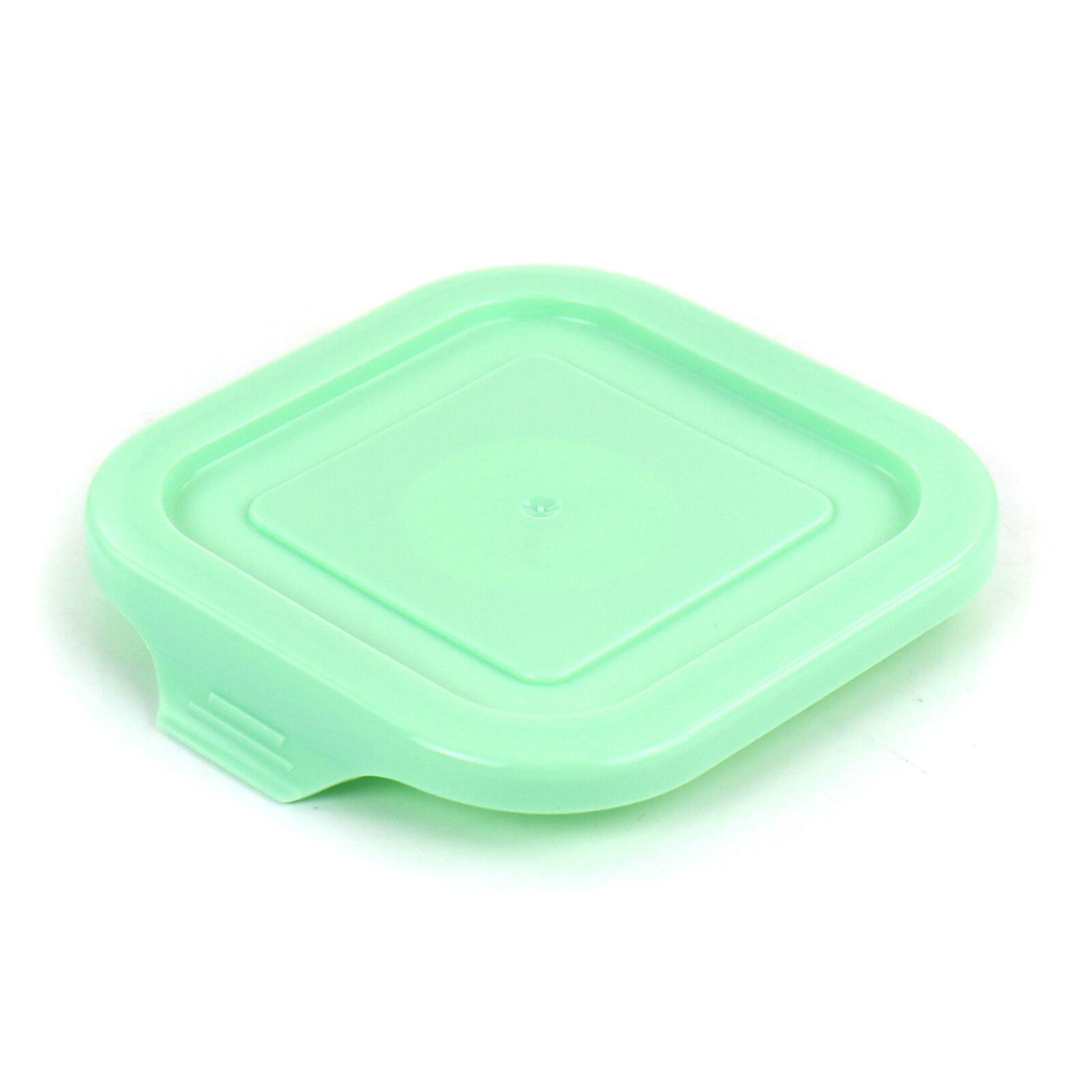 Martha Stewart Square Glass Food Storage Container with Mint Lid
