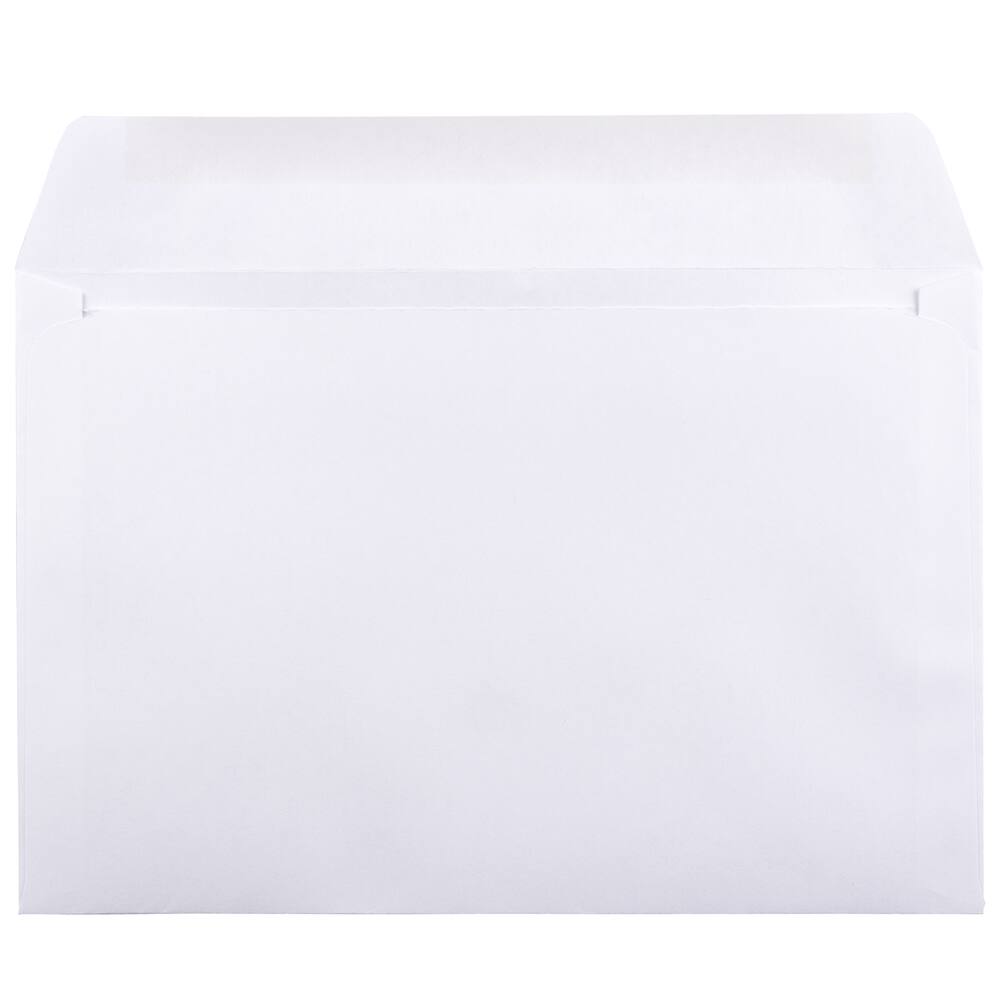 JAM Paper 6" x 9" White Booklet Commercial Envelopes
